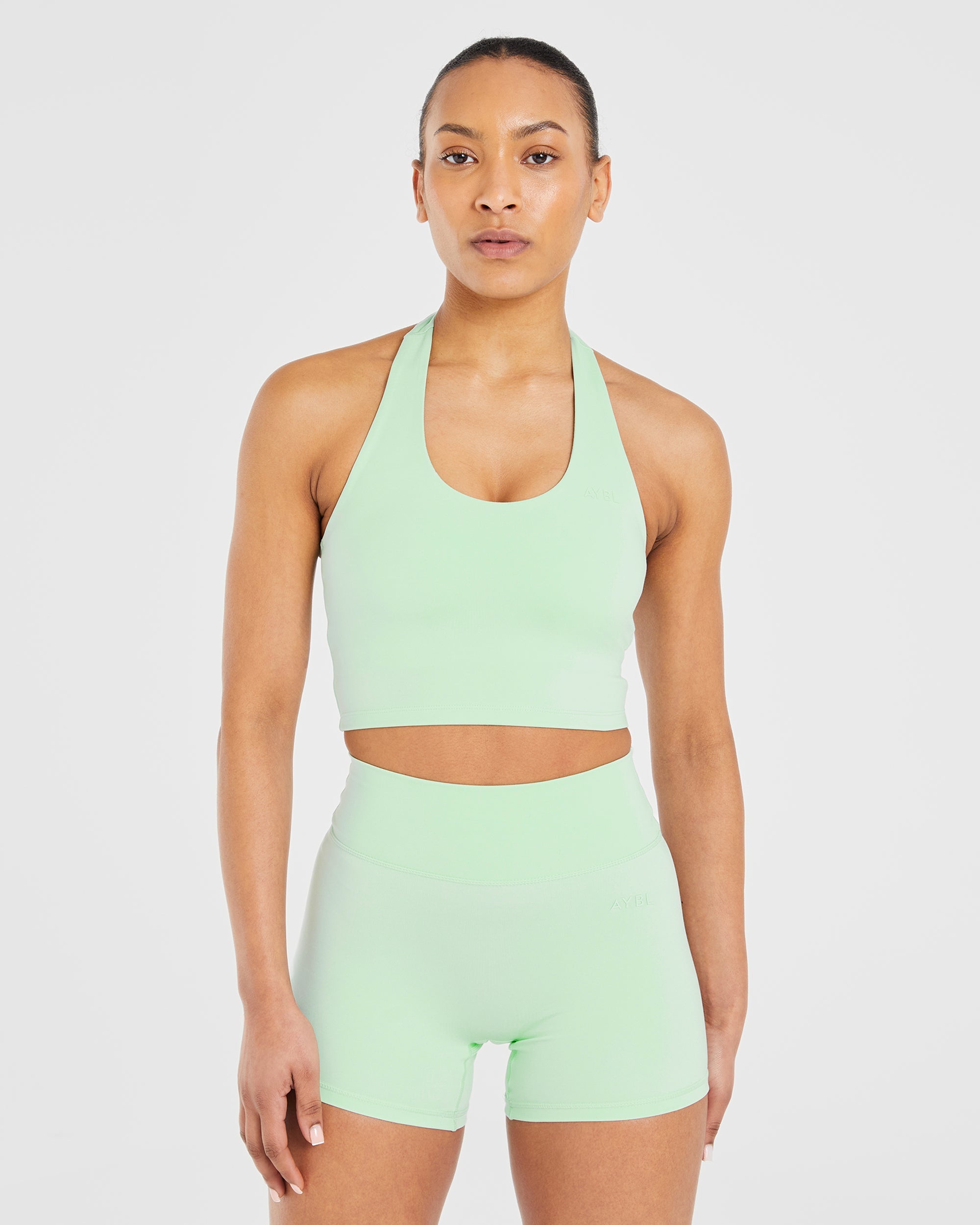 Top Corto a Spalline Fisso - Verde Mint