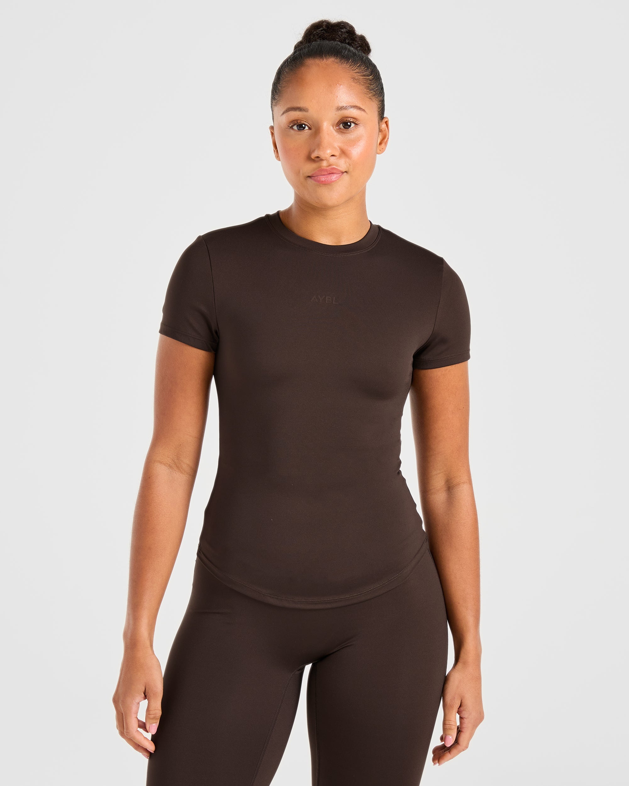 T-shirt Sculpt - Marrone Cacao Profondo