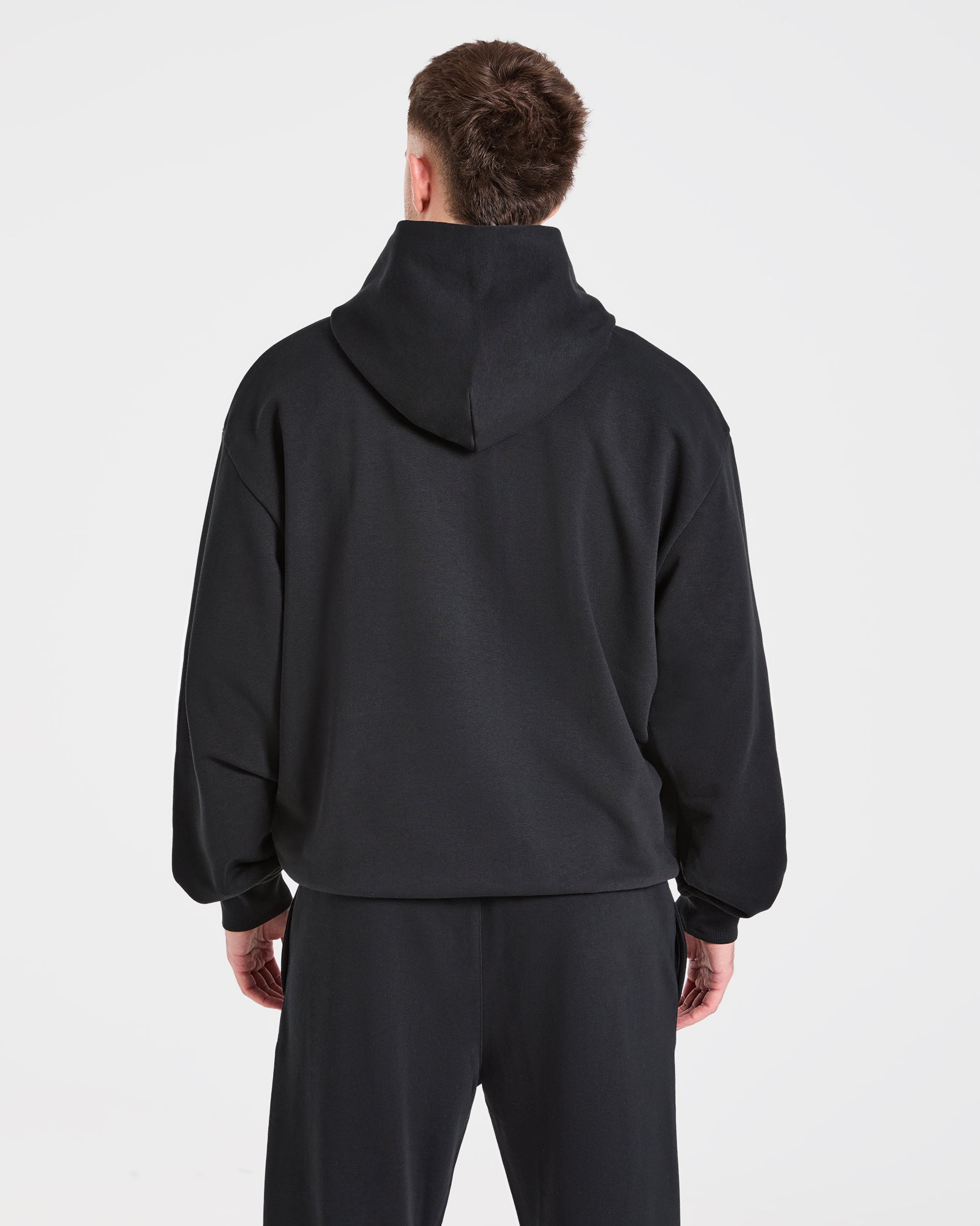 Felpe Oversized Strength Division - Nero/Blu