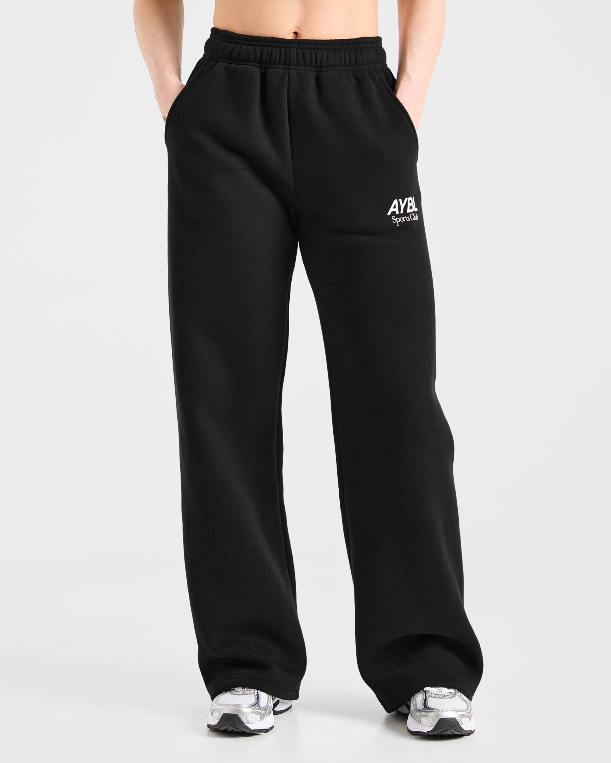 Pantaloncini AYBL Sports Club a Gambe Dritte Oversized - Nero/Bianco