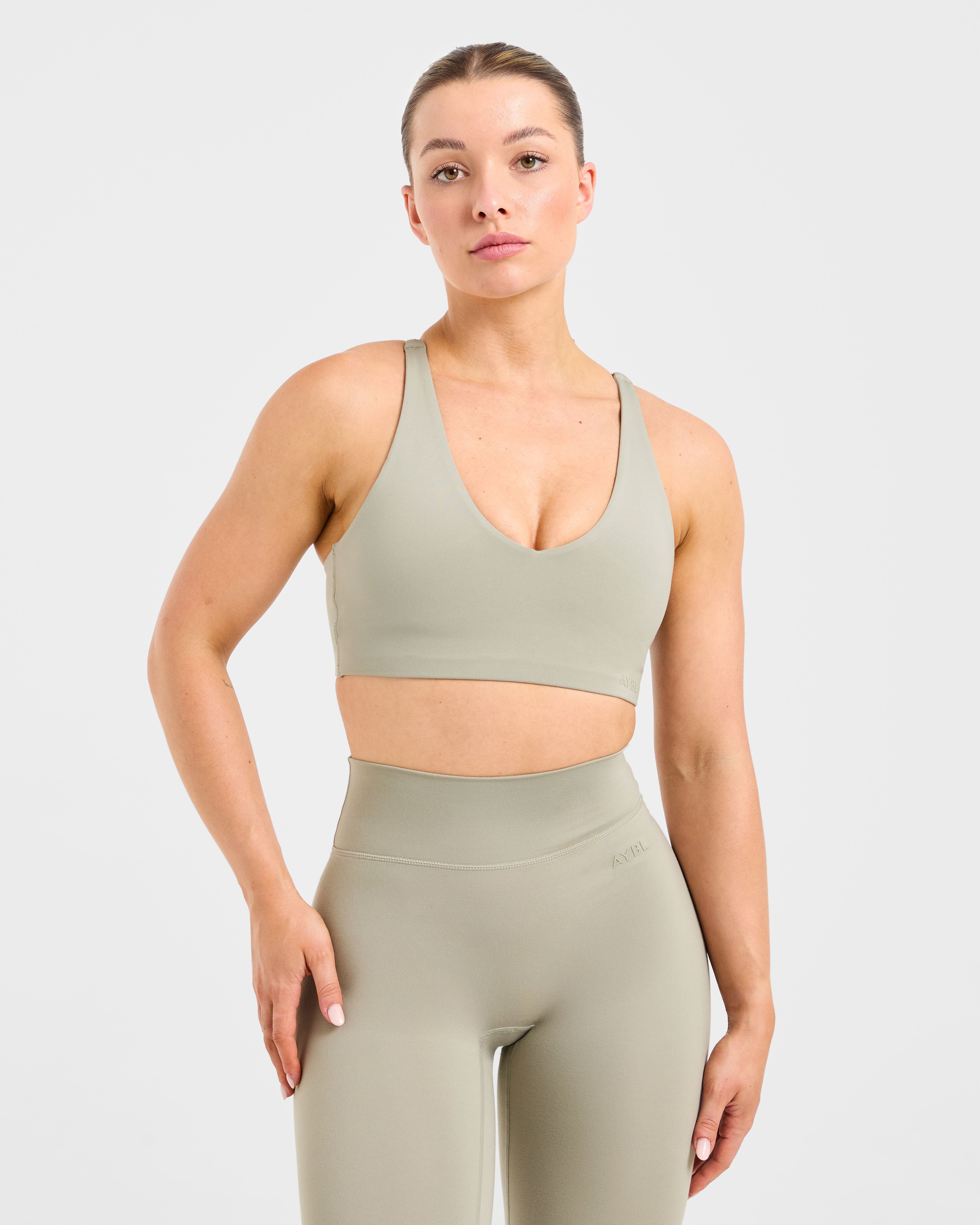 Sports Bra Fondamentale - Olive Lavato