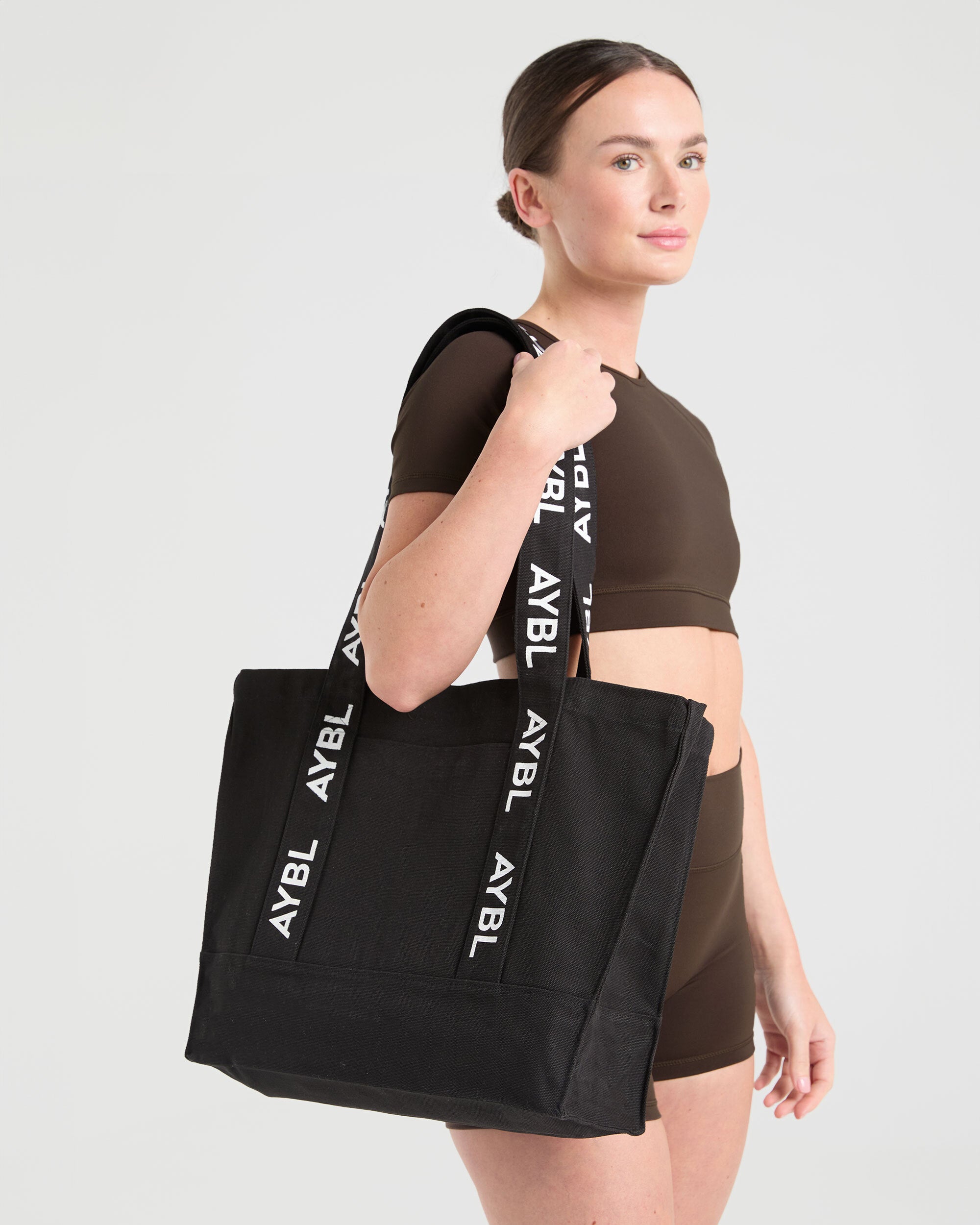Borsa a Tracolla con Marchio - Nero