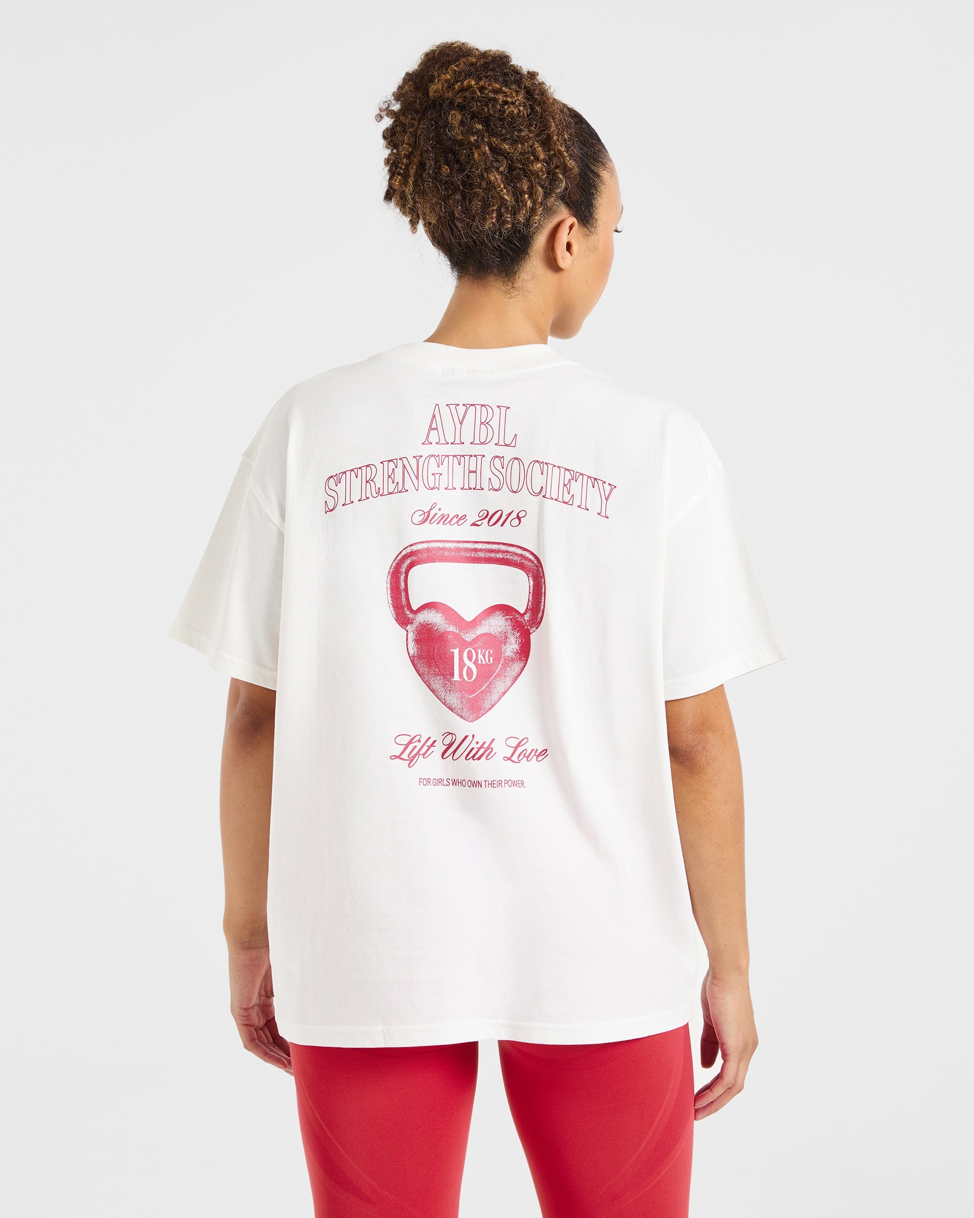 T-shirt oversize Lift Love AYBL - Bianco
