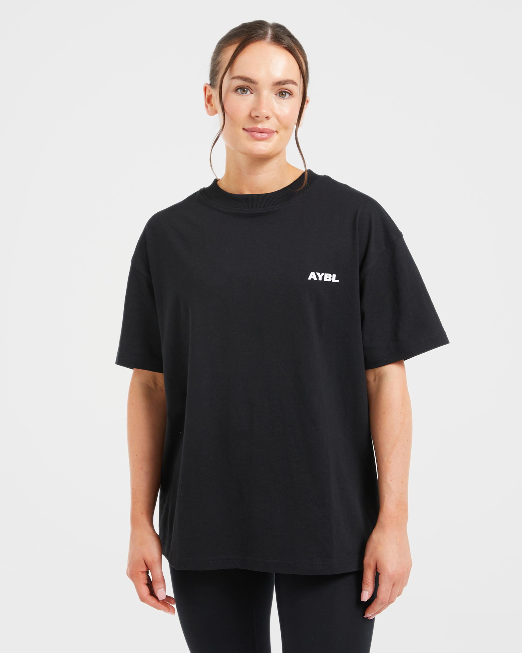 AYBL Lift Italic T-Shirt Oversized - Nero