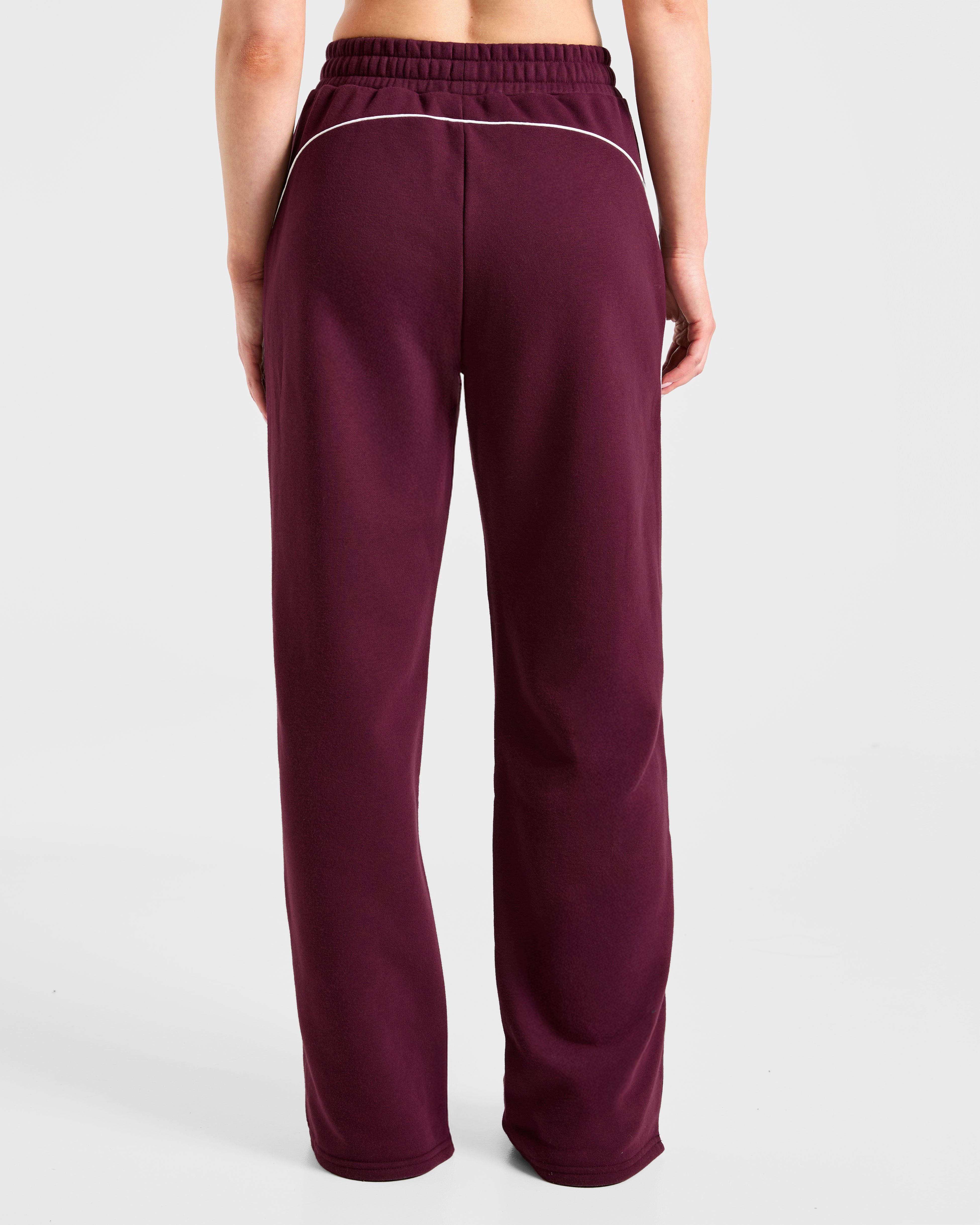 Form Joggers a Gamba Dritta - Mulberry Scuro