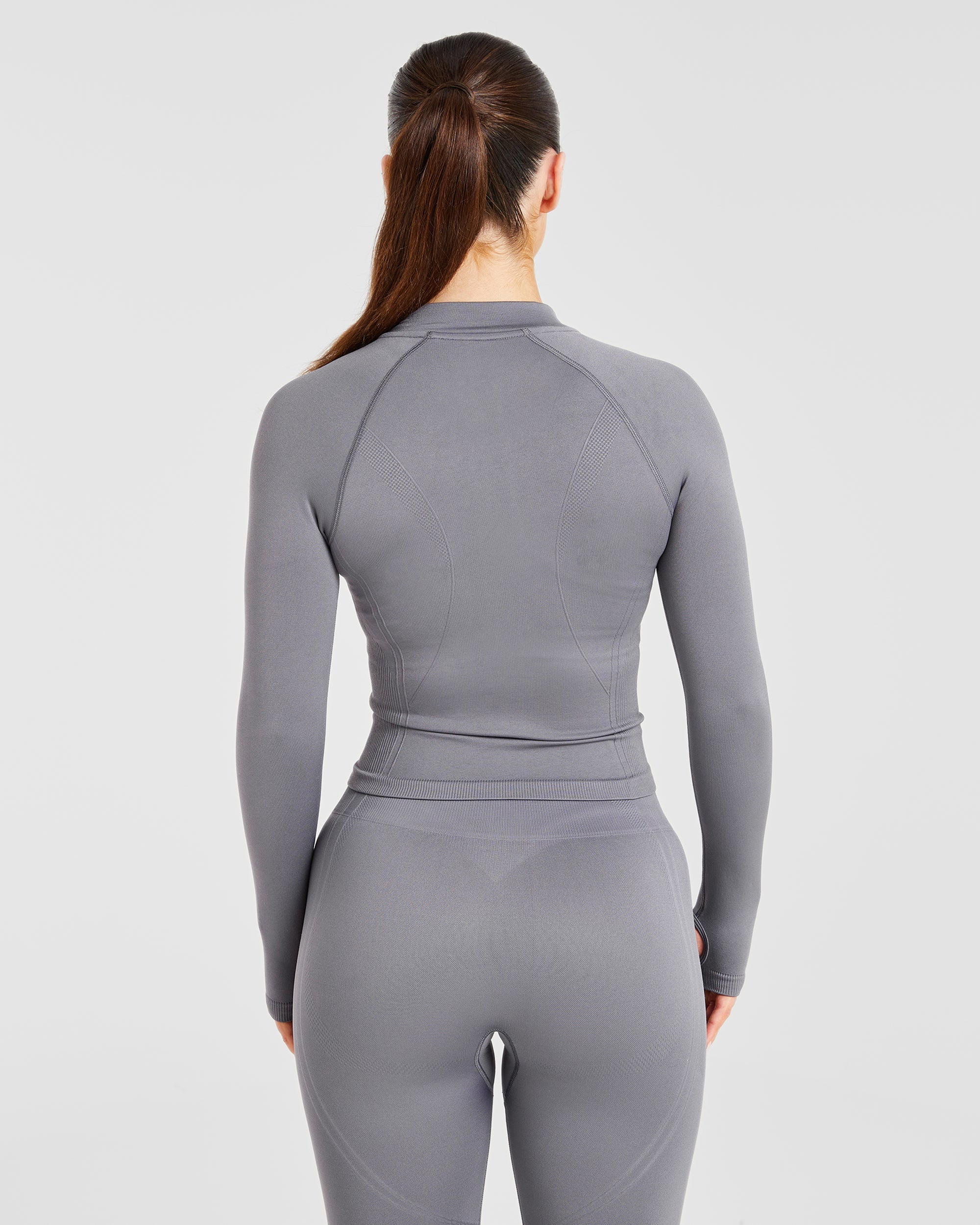 Giubbotto senza cuciture con cerniera Balance V3 - Grigio antracite