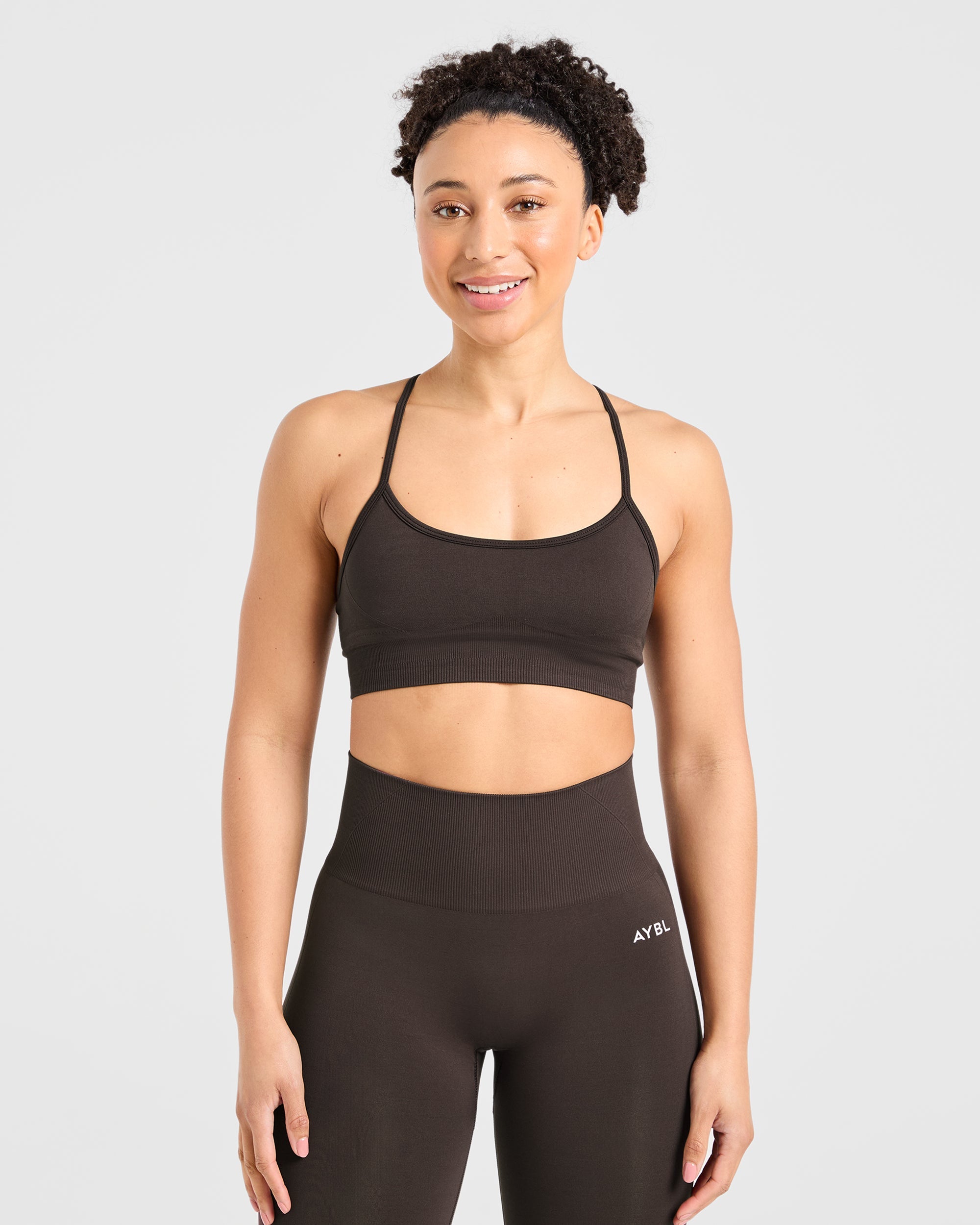Empower Sports Bra Senza Cuciture - Cioccolato Marrone