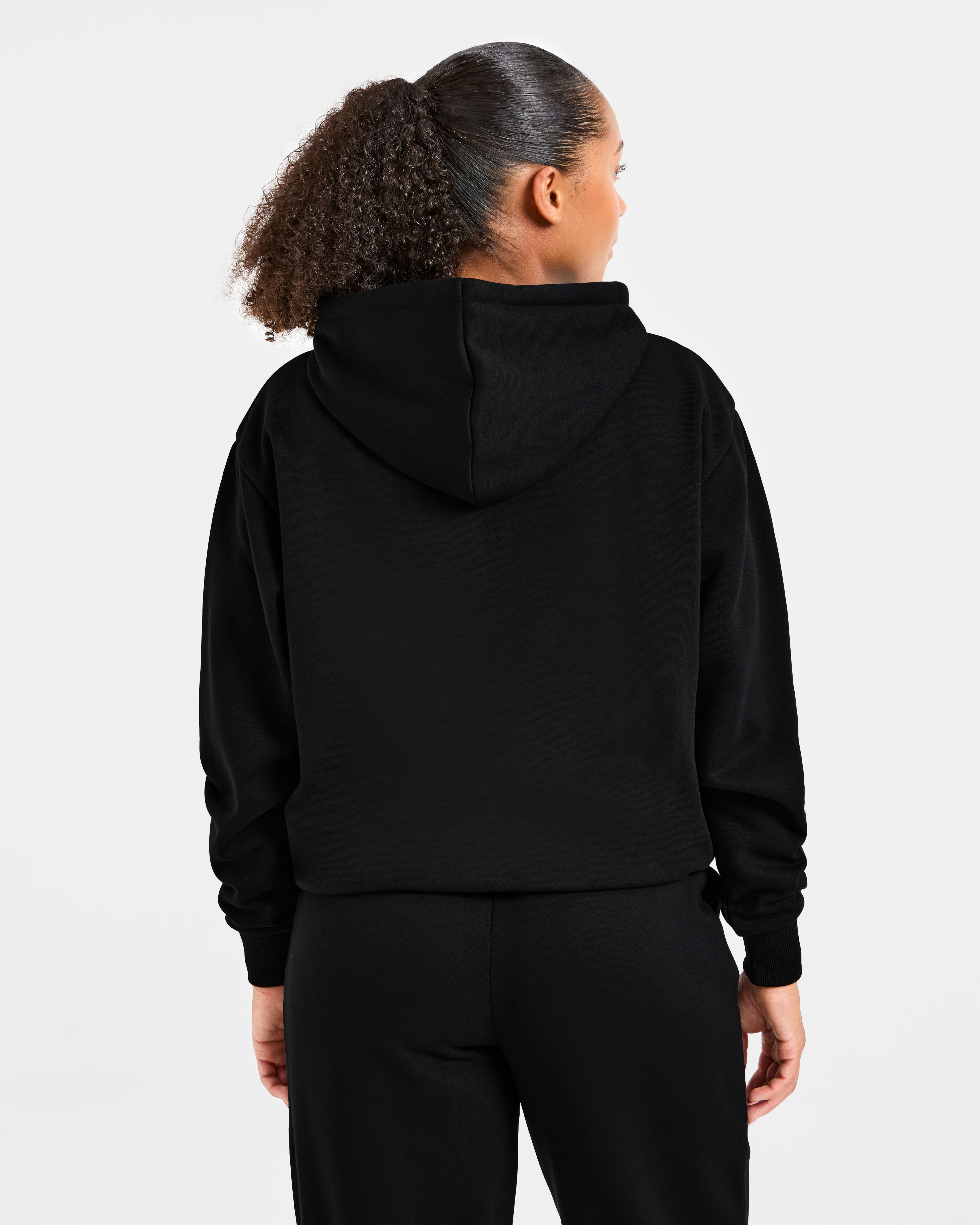 Felpe Oversized con Cerniera Stile Vita - Nero