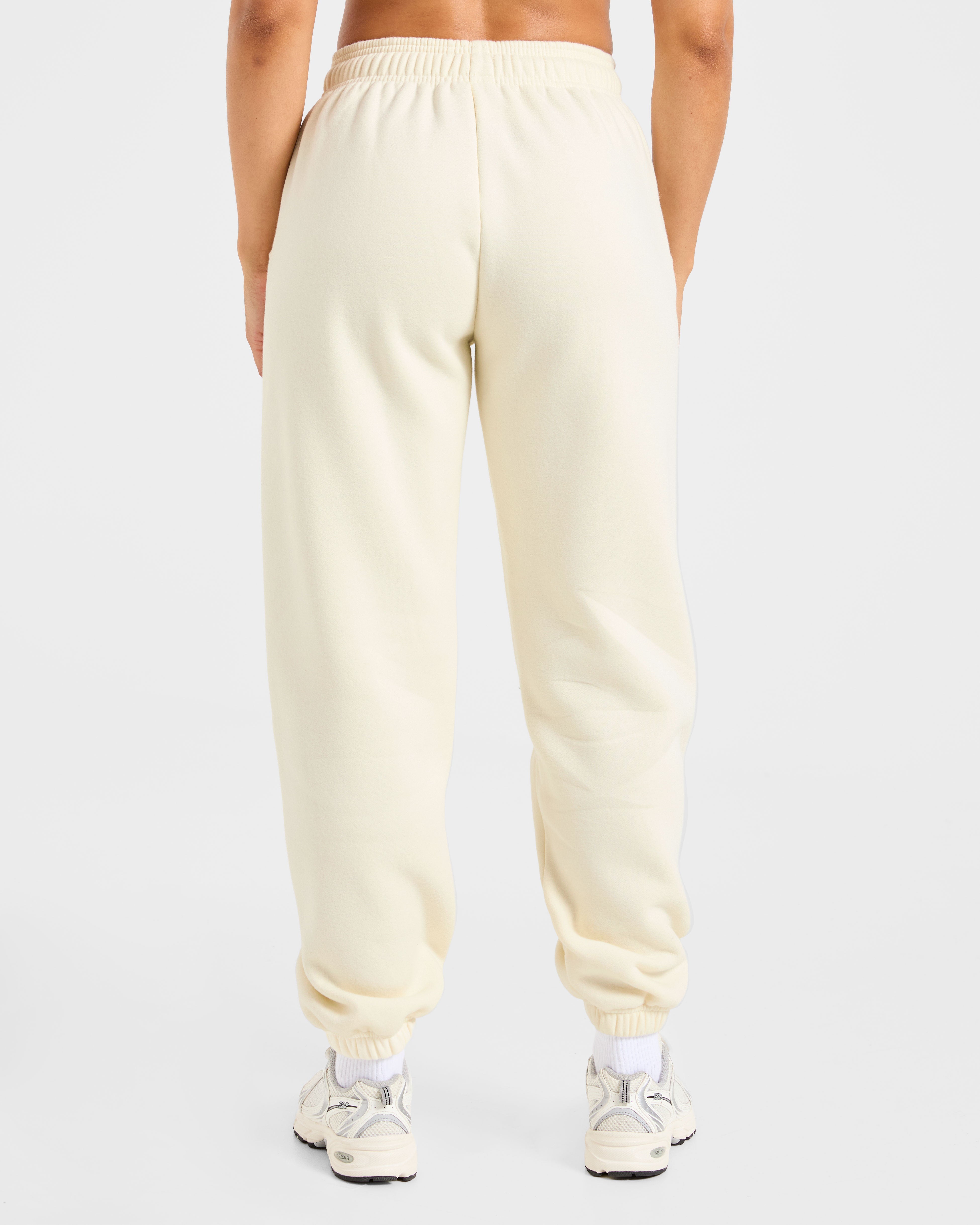 Pantaloni Jogger Oversized Retro Athletics - Giallo Burro/Azzurro Navy