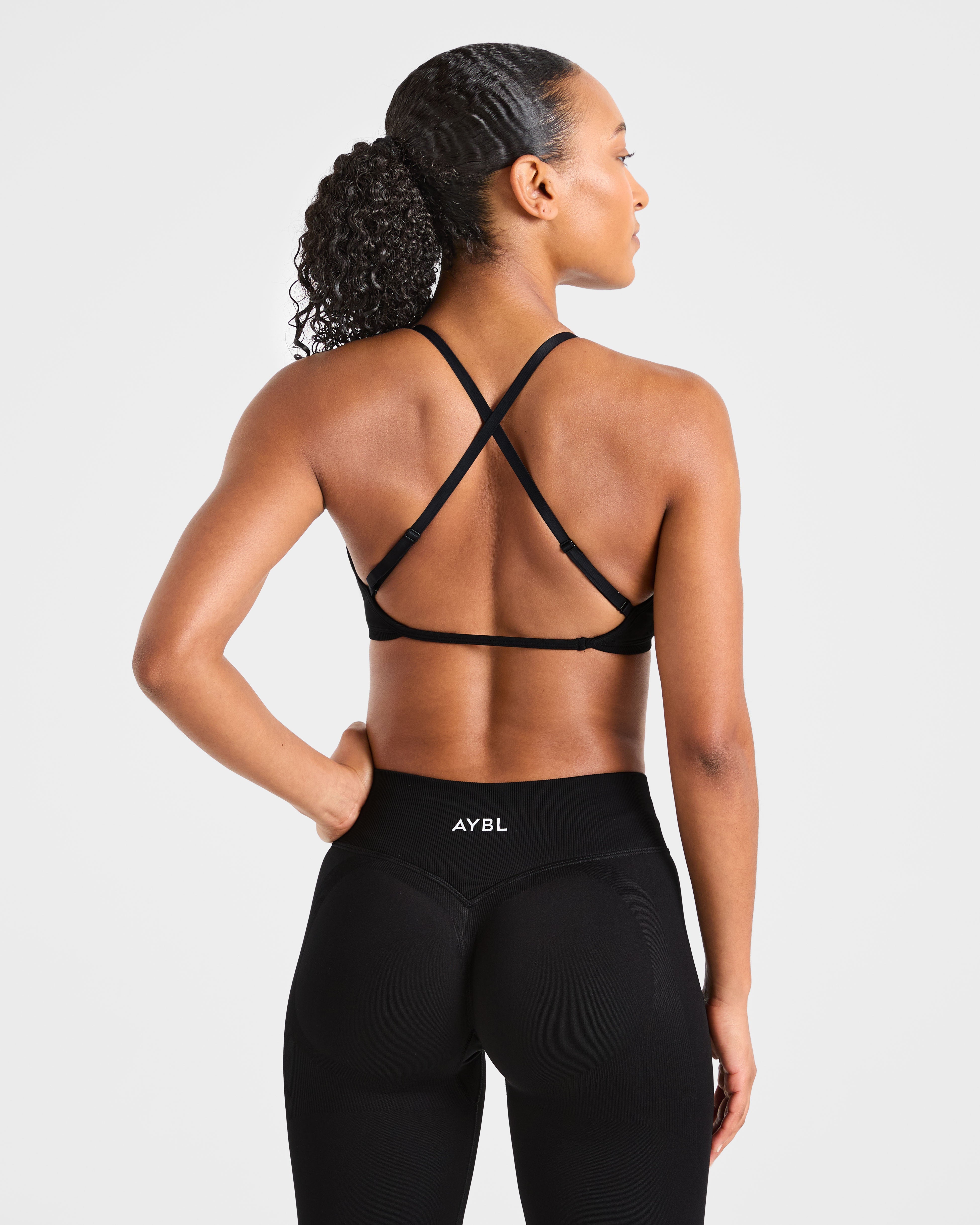 Adapt Sports Bra Senza Cuciture con Cinturino - Nero