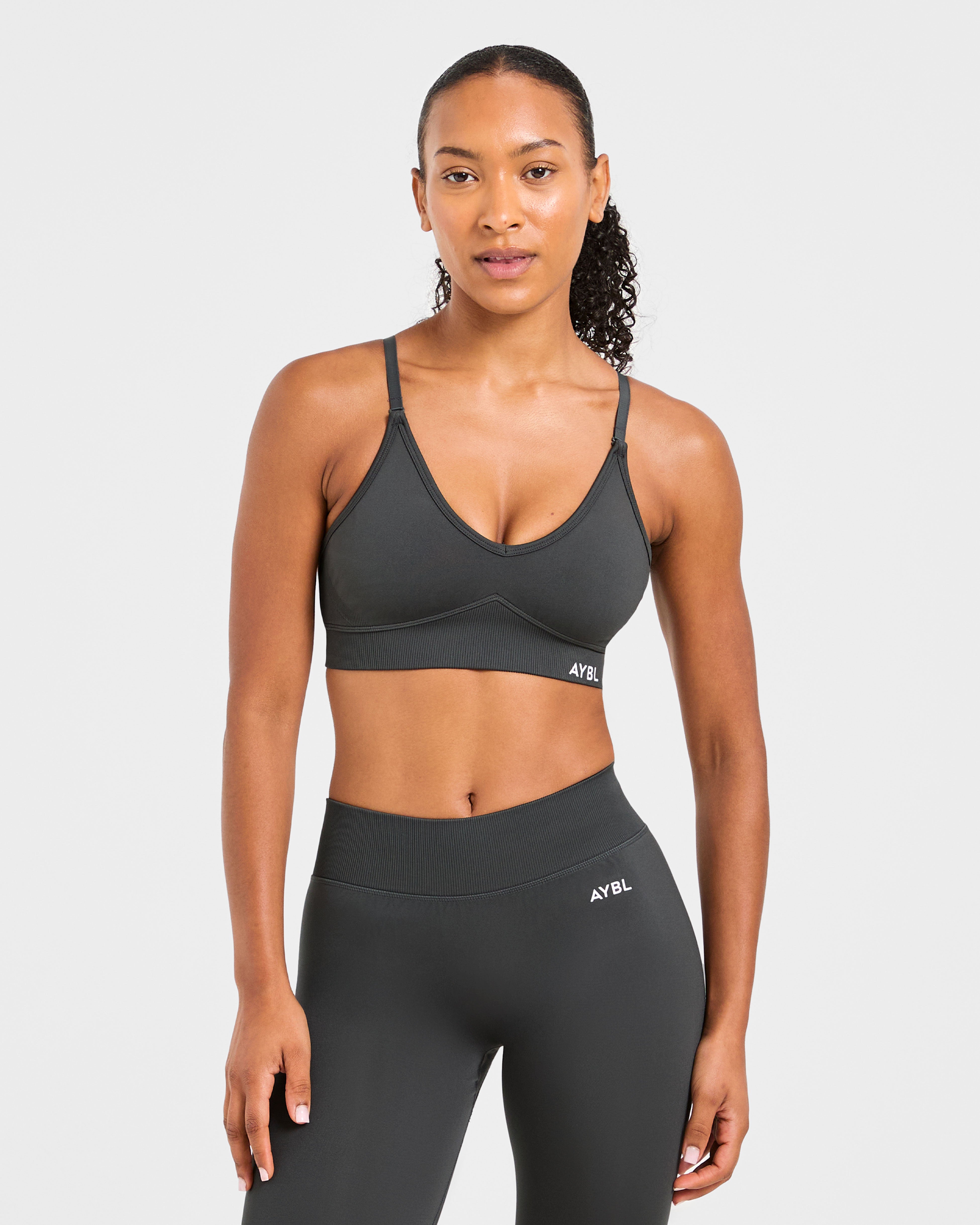 Adapt Sports Bra Senza Cuciture - Grigio Scuro