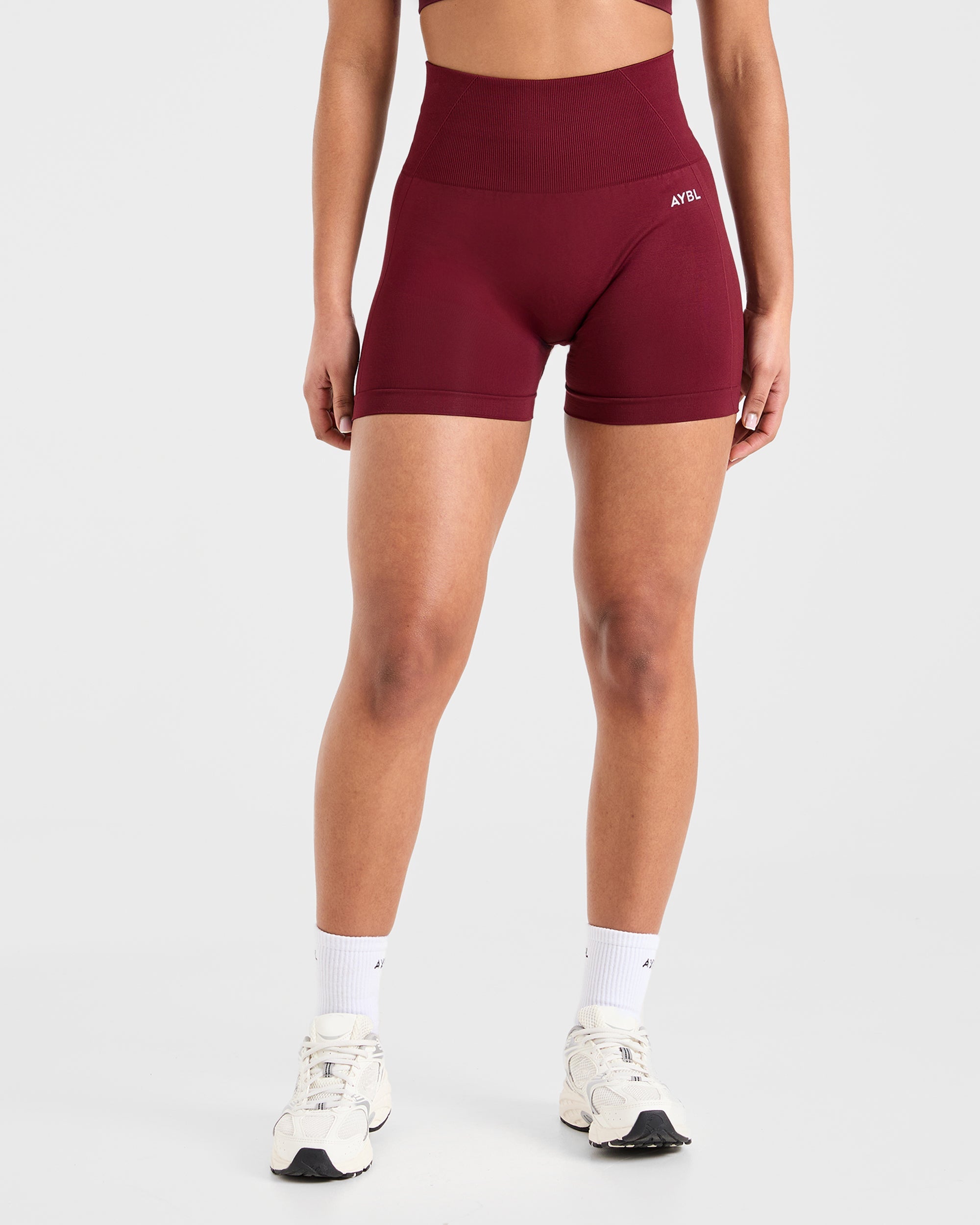 Empower Seamless Shorts - Rosso Vino