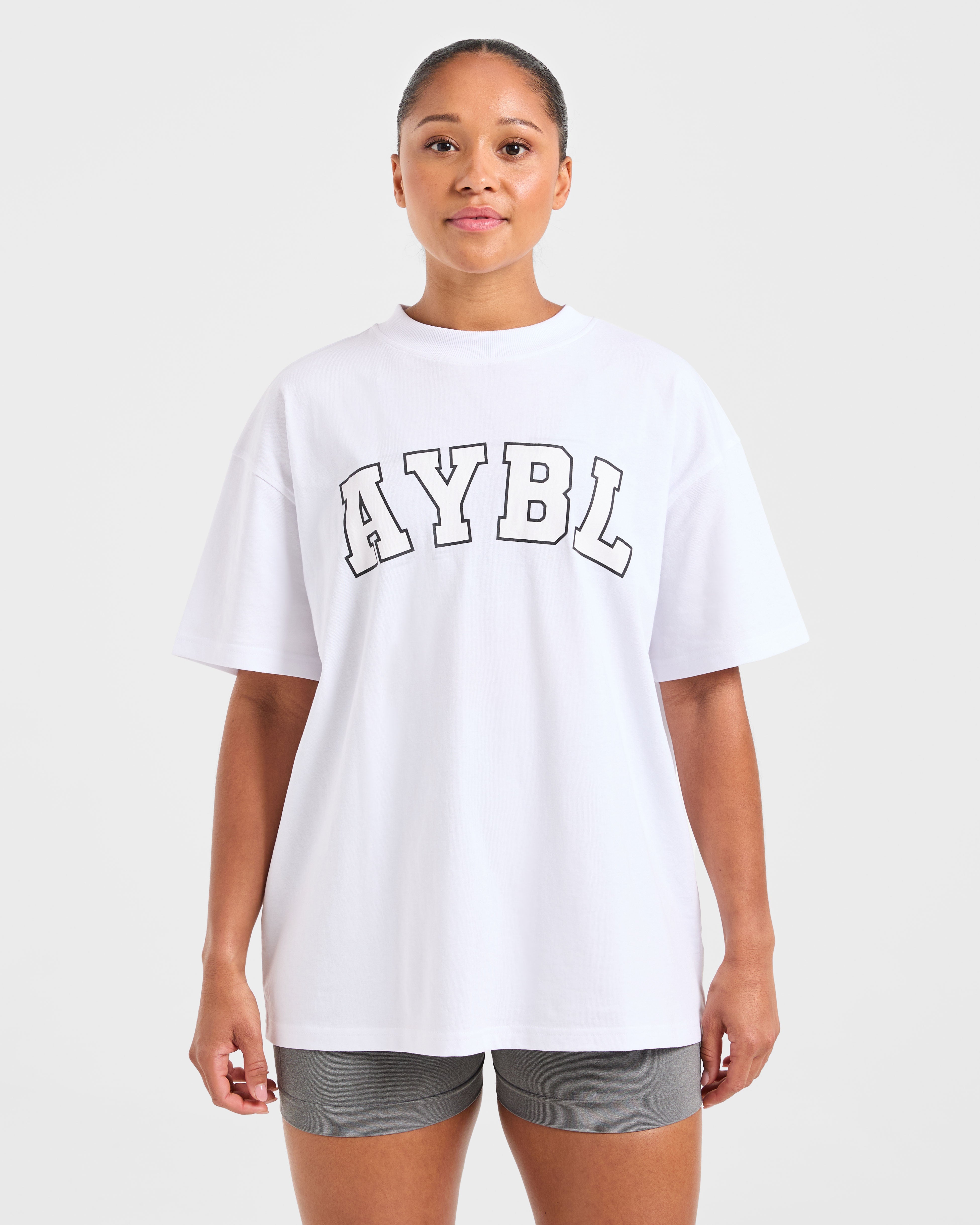T-Shirt Oversized Varsity 2.0 - Bianco