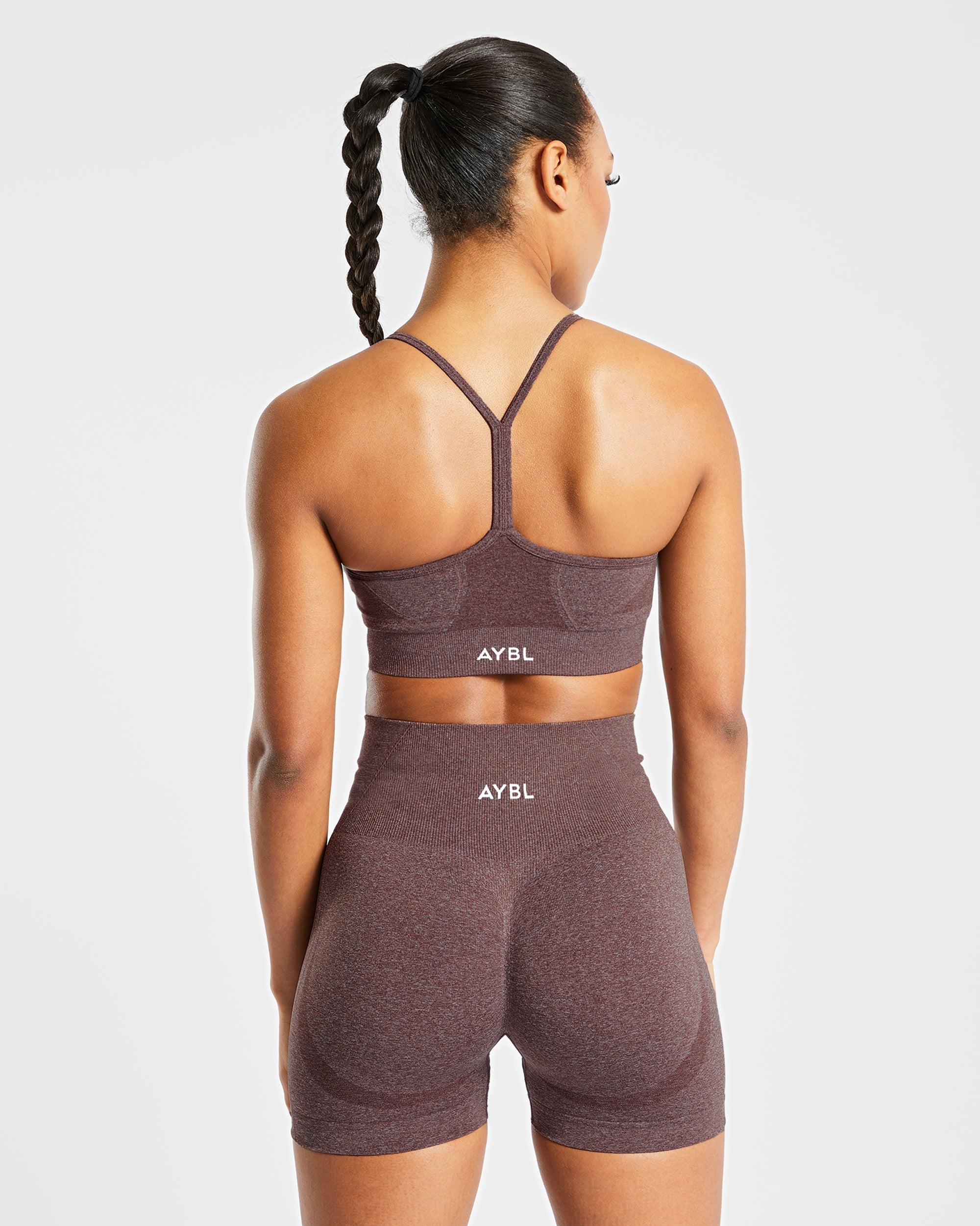 Empower Sports Bra Senza Cuciture - Marrone Marl