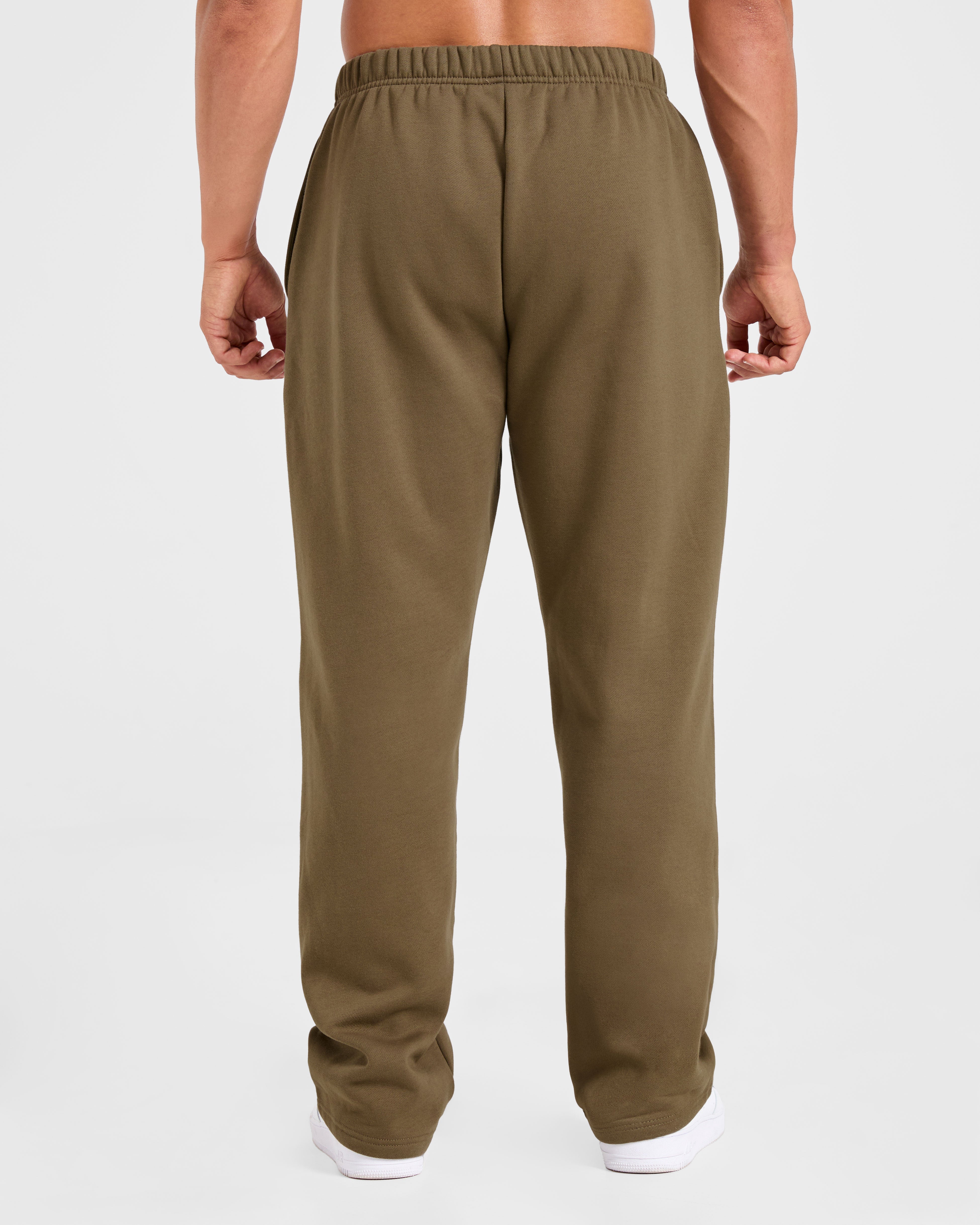 Pantaloncini Larghi in Stile Dritto Essenziali - Verde Oliva