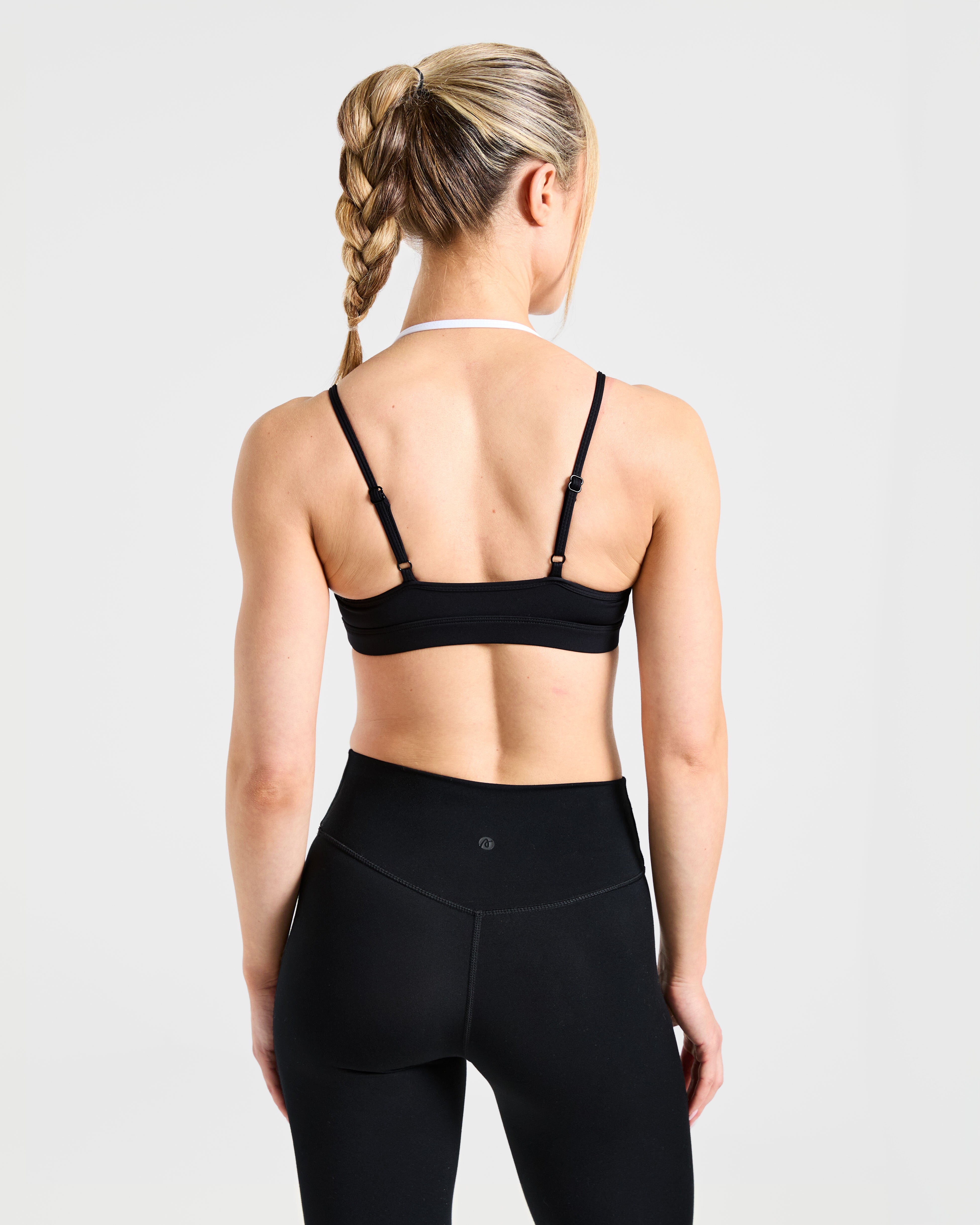 Sports Bra Doppio Strato Essenziale - Nero/Bianco