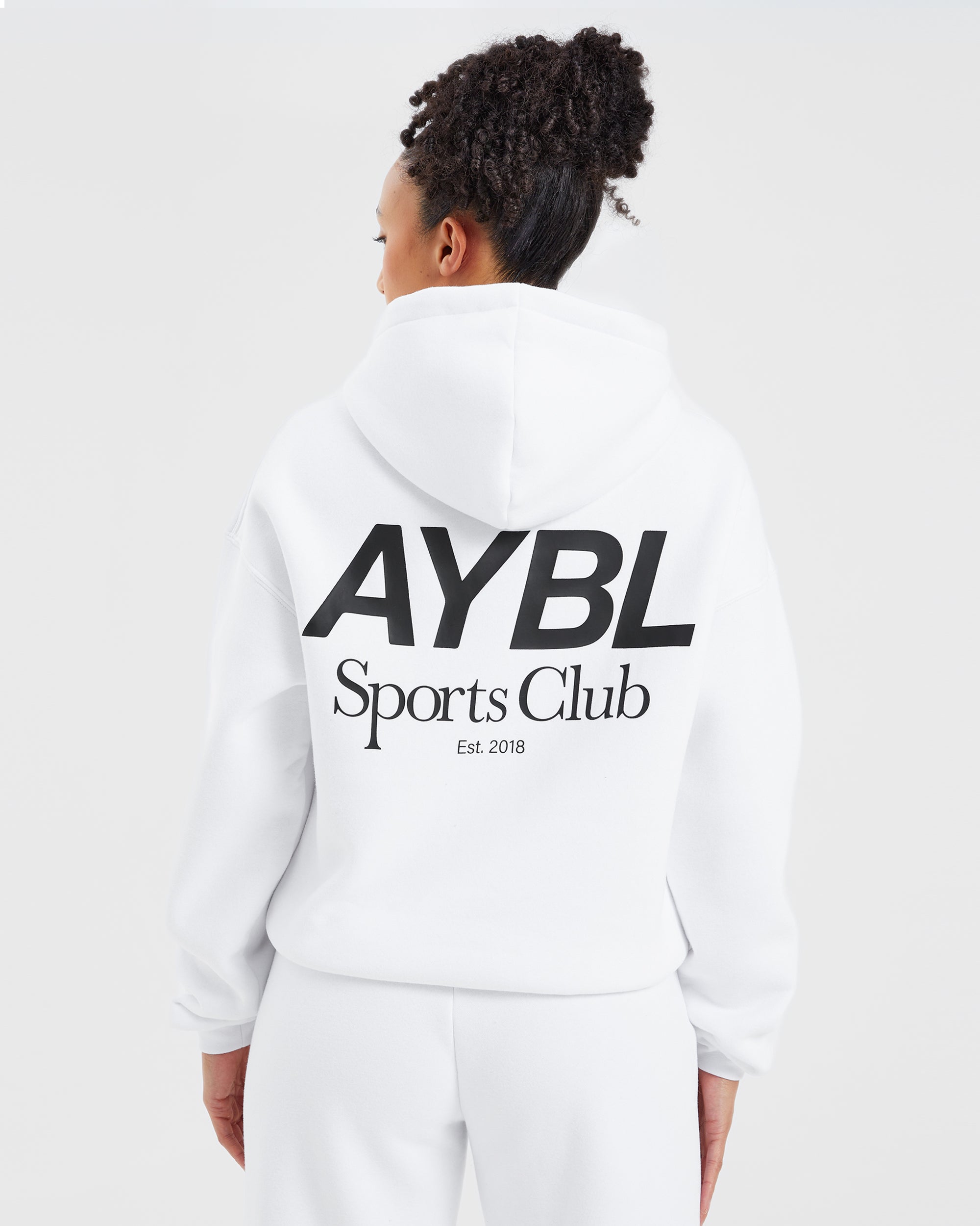 AYBL Sports Club Felpa Oversized - Bianco