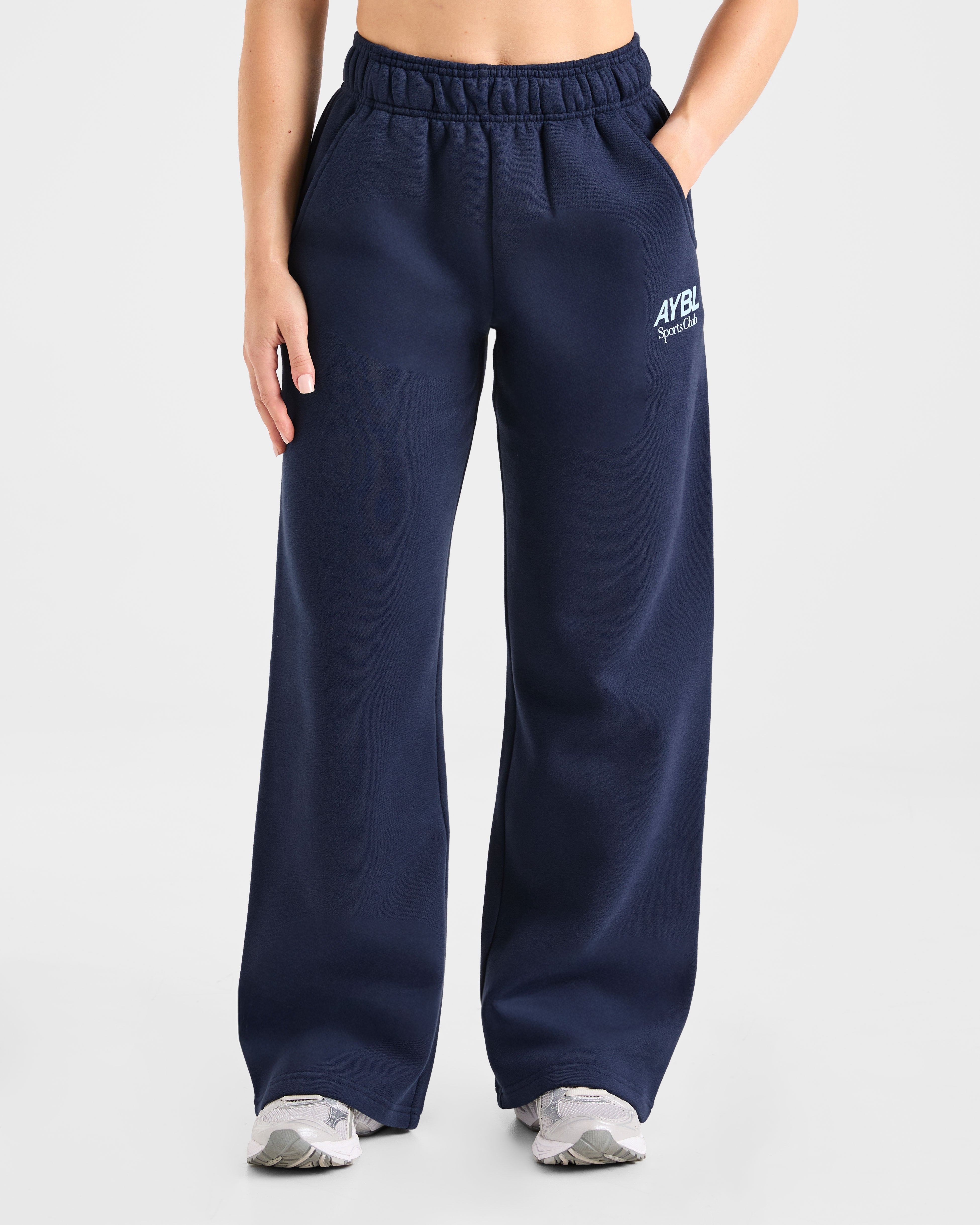 Pantaloncini Larghi AYBL Sports Club a Gamba Dritta - Blu Navy