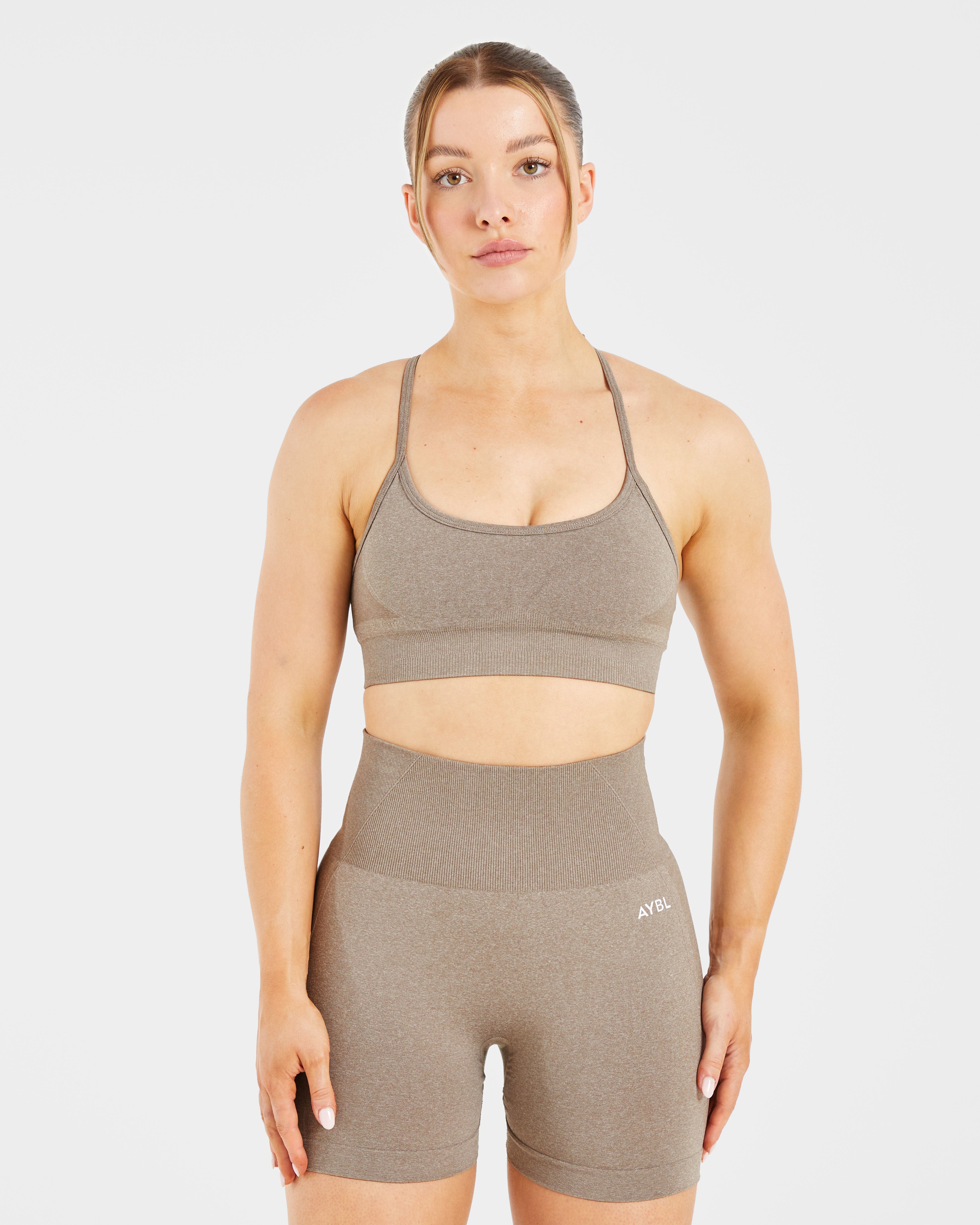 Empower Sports Bra Senza Cuciture - Taupe Marl