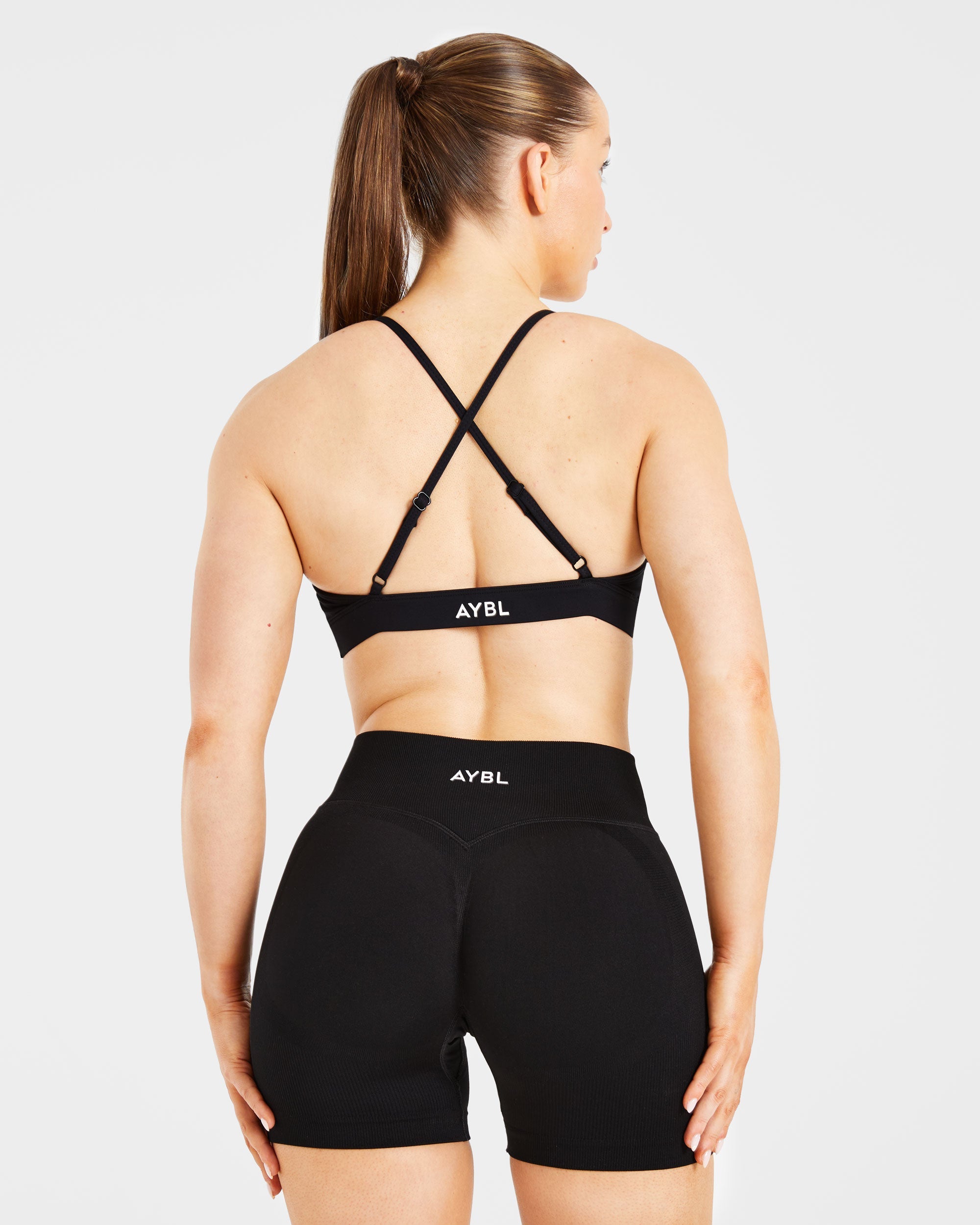 Sports Bra Crossback Twist Essenziale - Nero