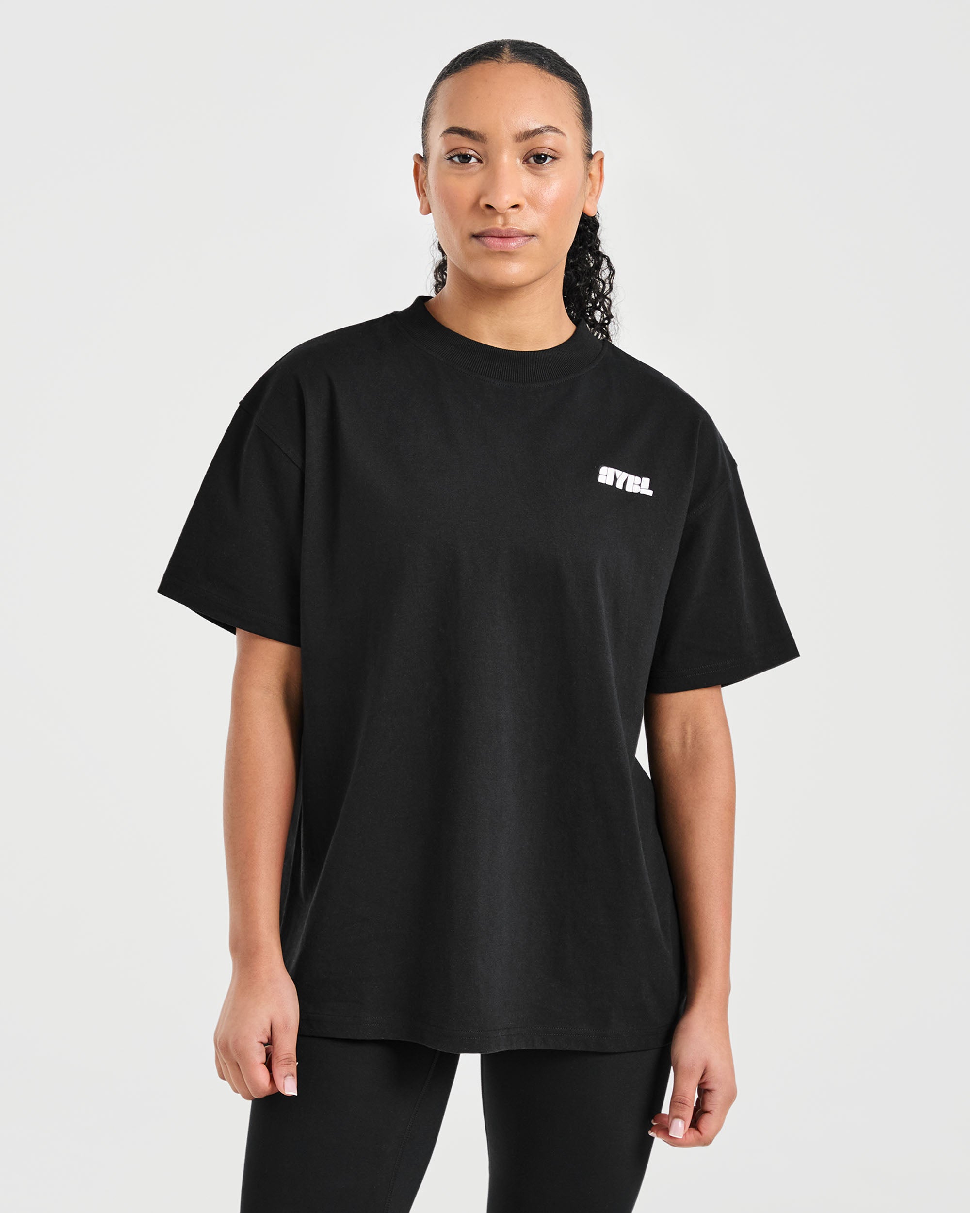 T-shirt Oversized Retro Athletics - Nero