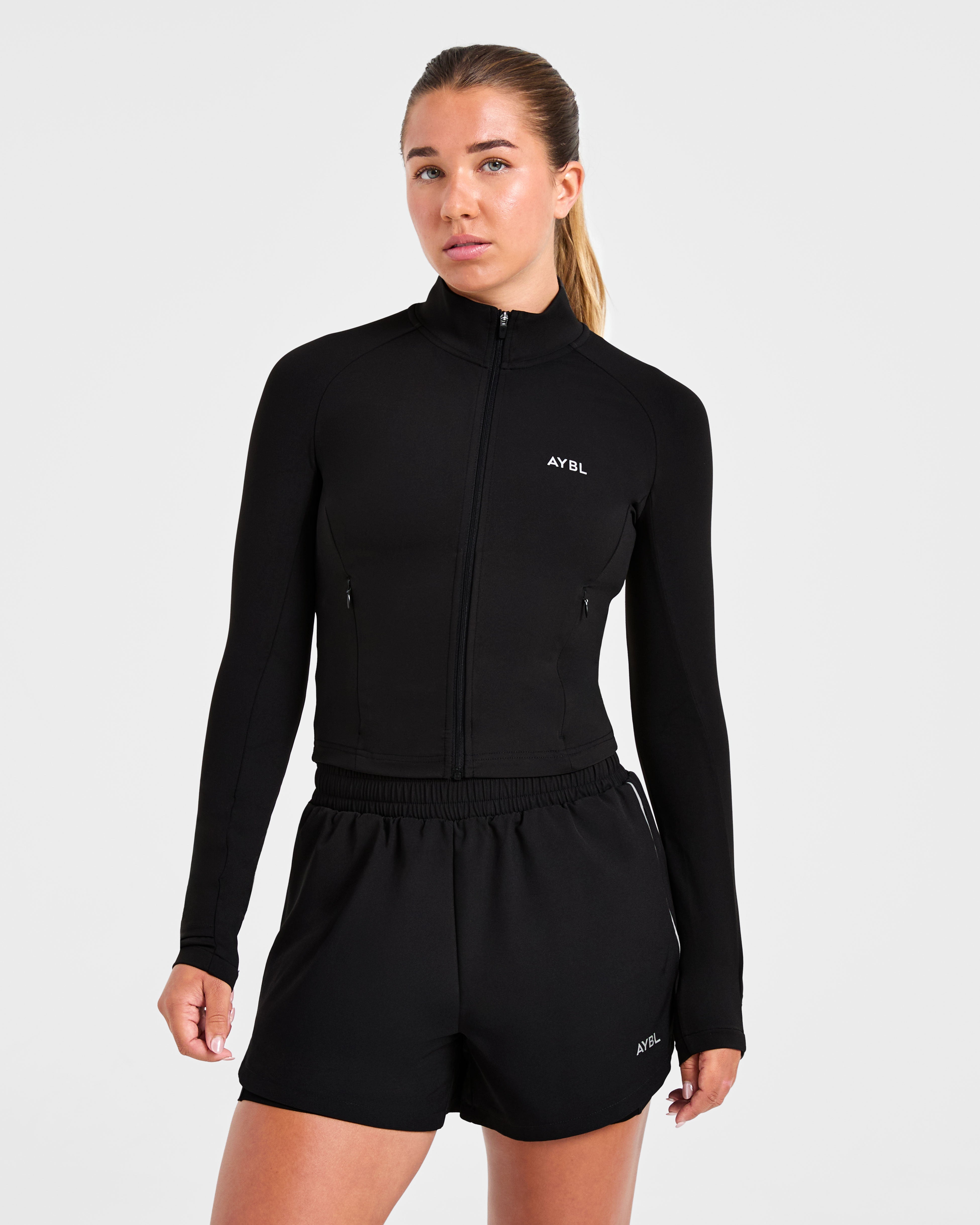 Giubbotto Run Zip - Nero