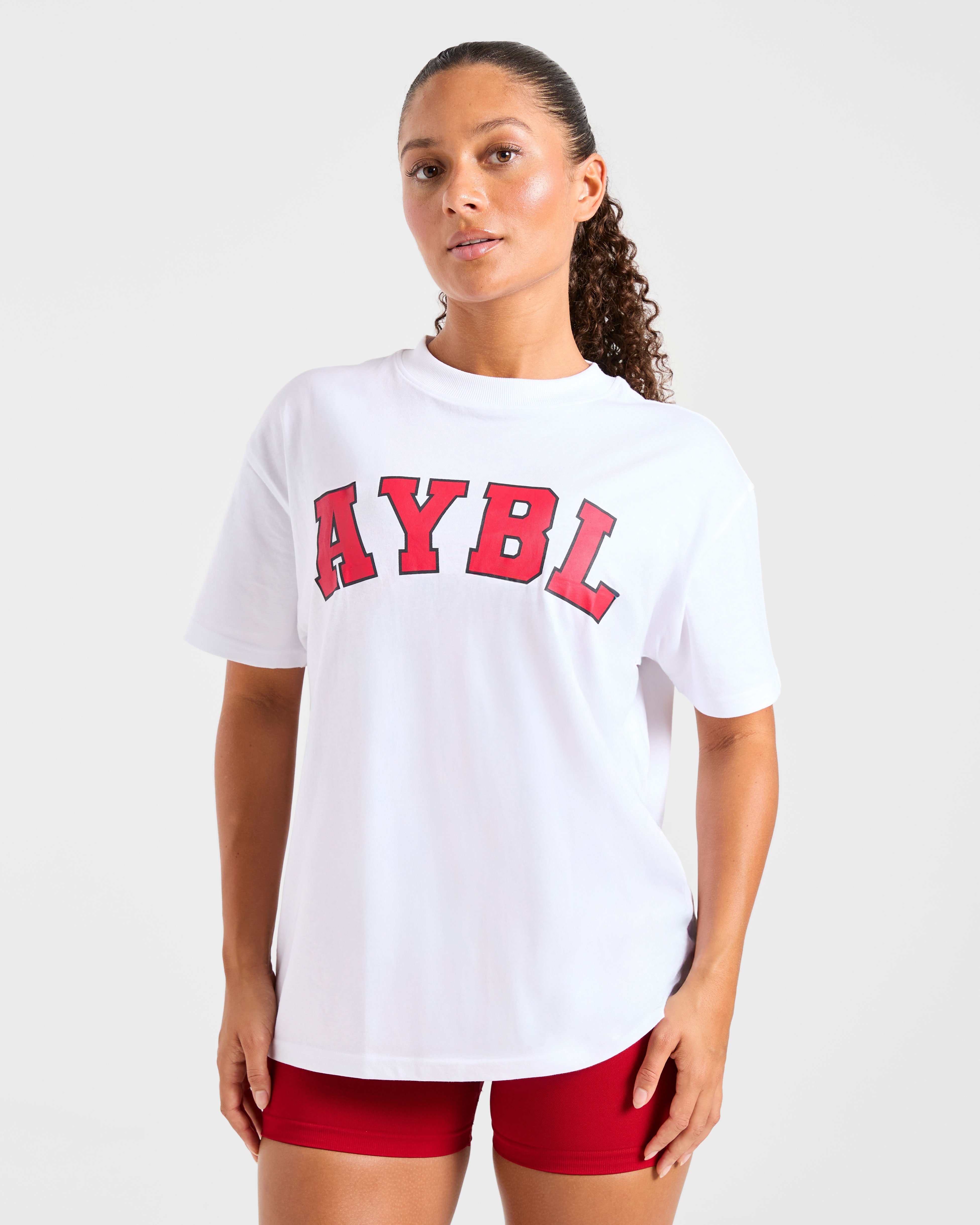 T-shirt Oversized Varsity 2.0 - Rosso