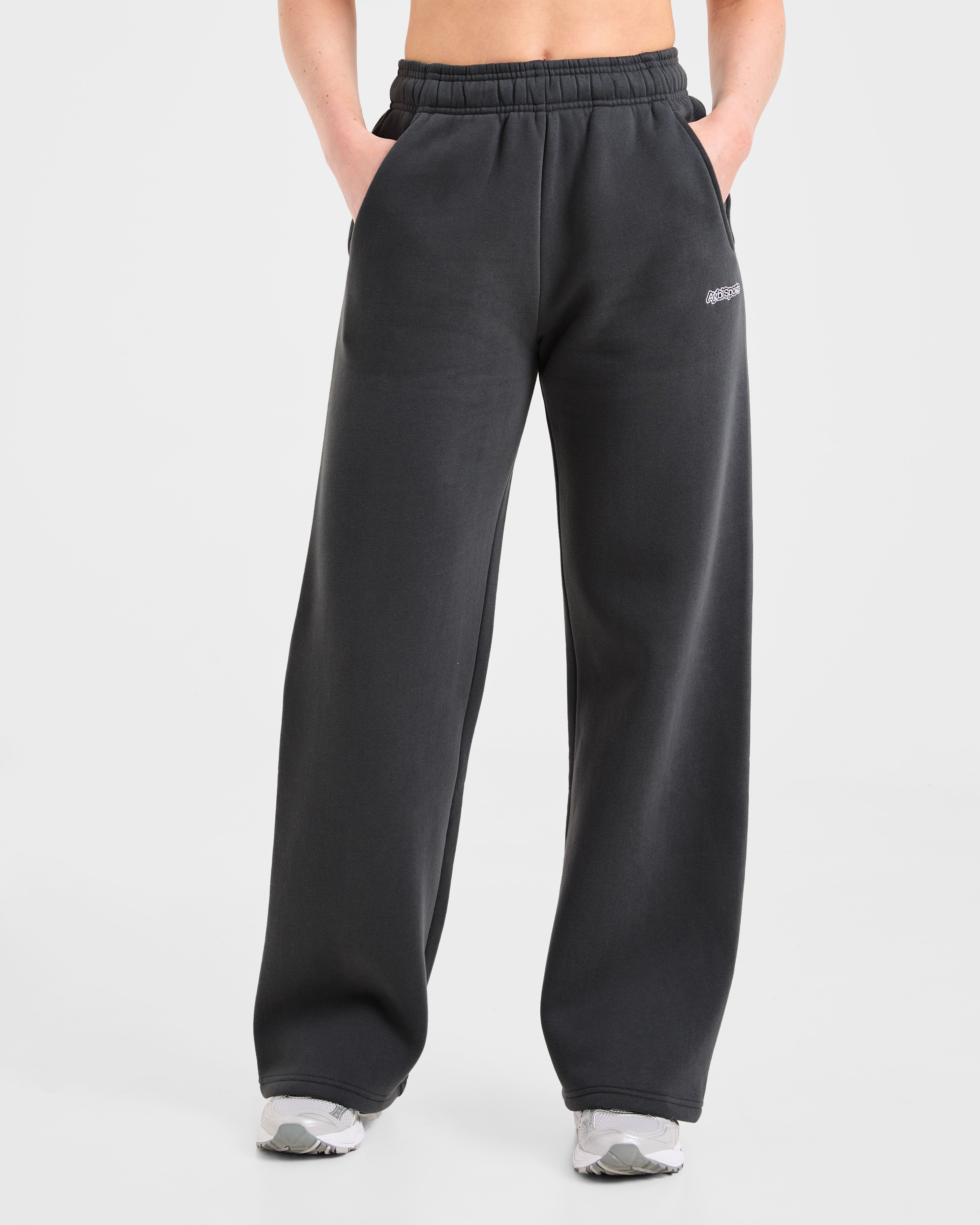 Pantaloni Jogger AYBL Sports Outline Modelli Ample Gambe Dritte - Grigio Antracite