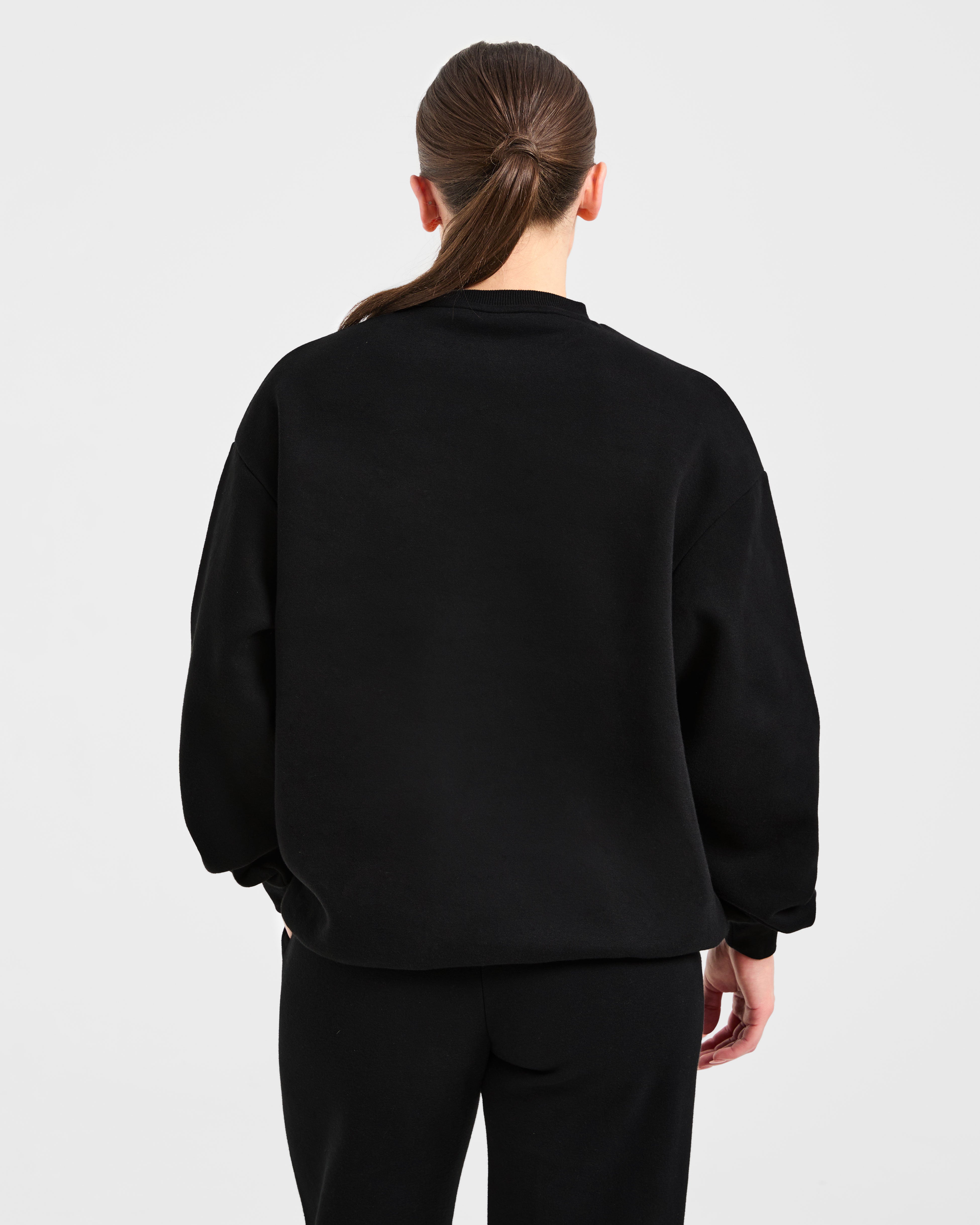 Felpa Oversized Varsity 2.0 - Nero