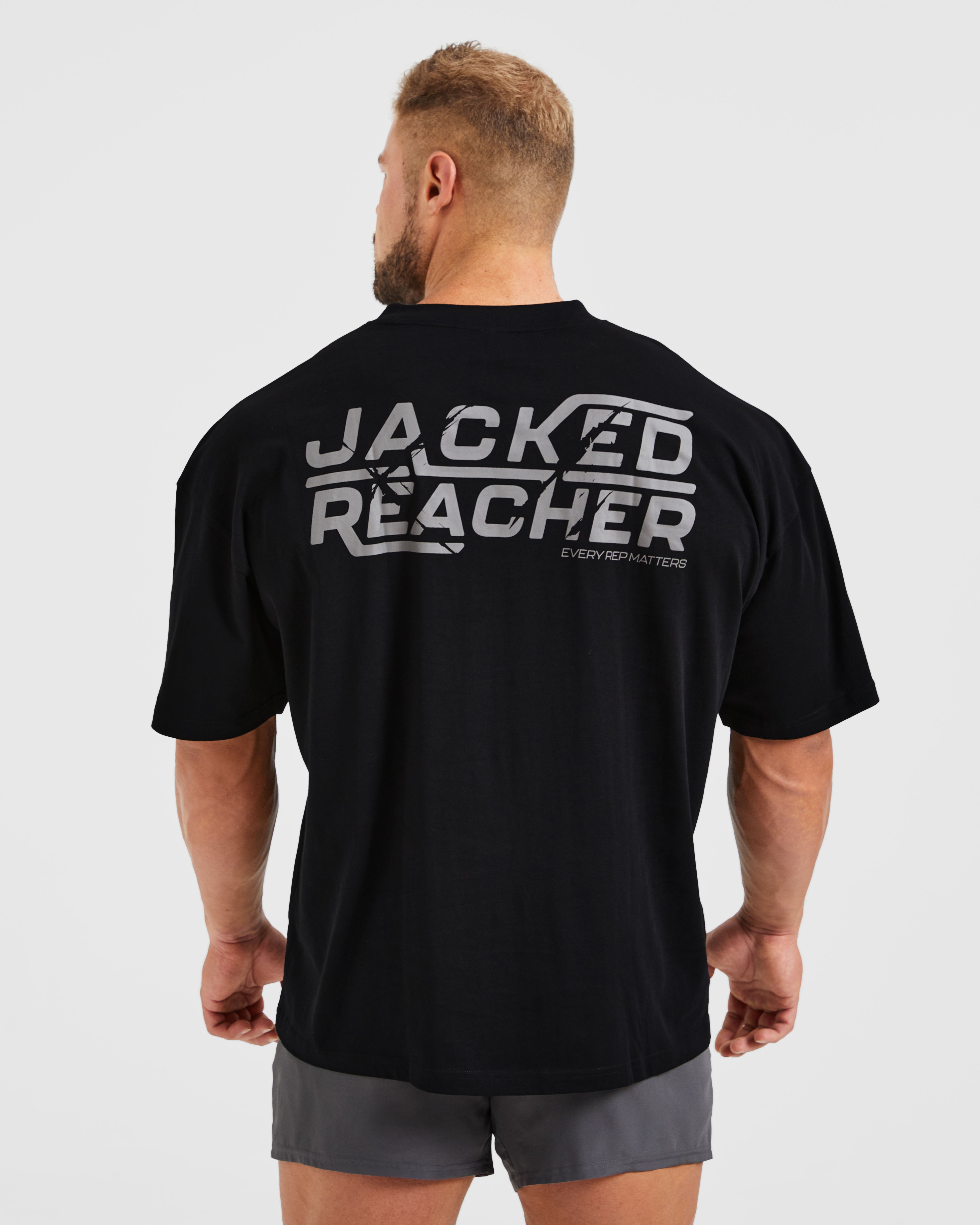 Wesley Vissers X Jacked Reacher T-Shirt Oversized - Nero