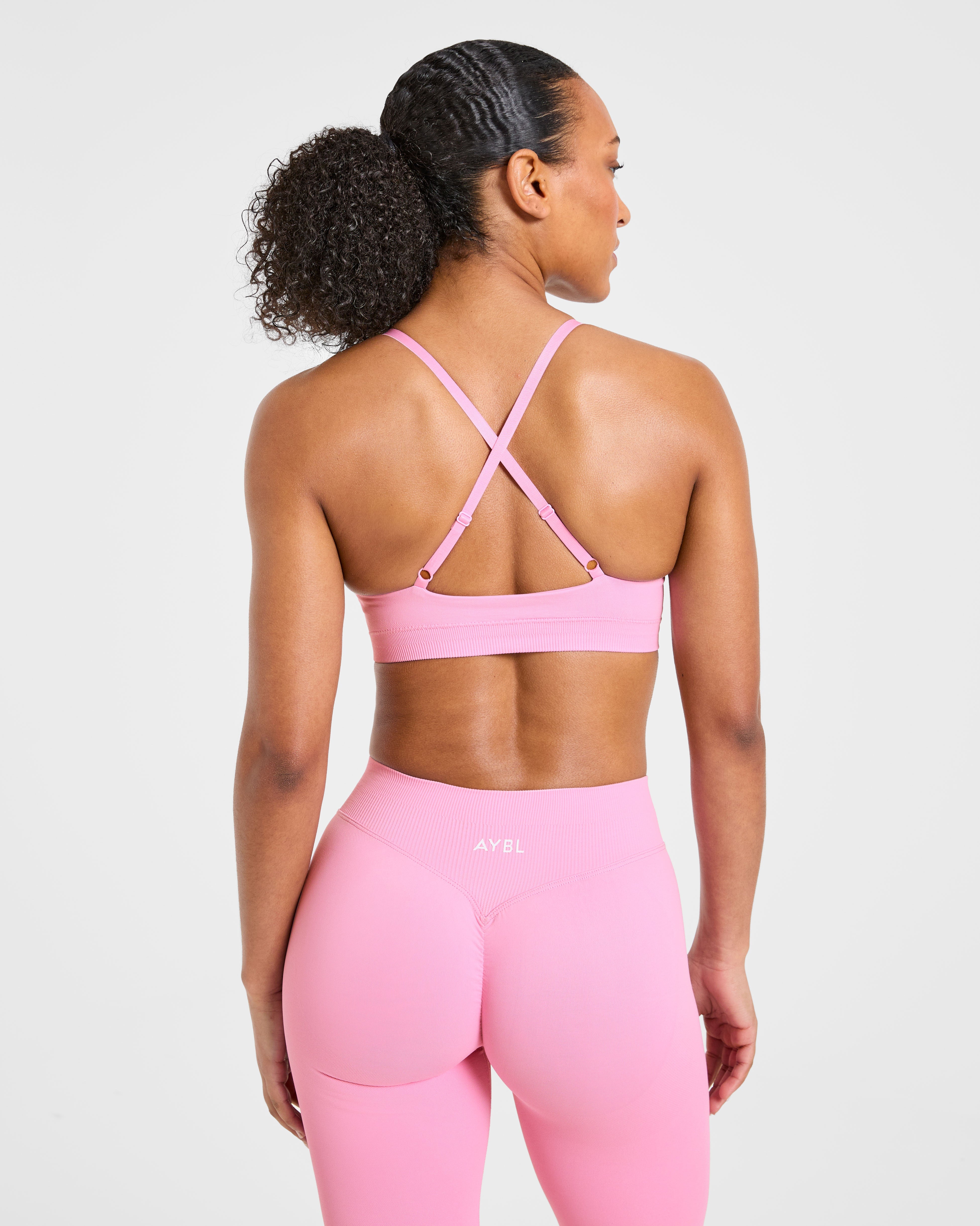 Sports Bra Senza Cuciture Enhance - Rosa Zucchero