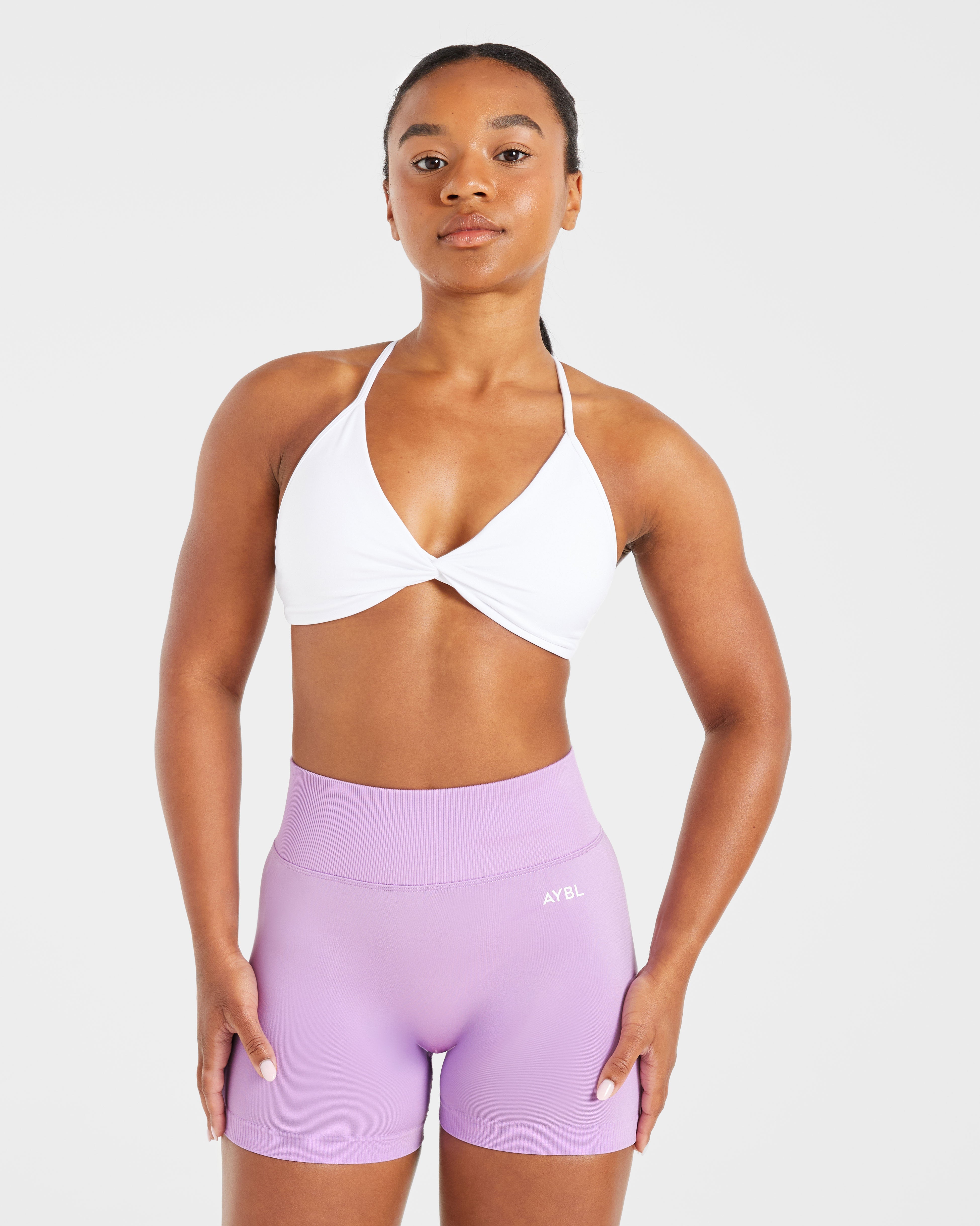 Sports Bra Crossback Twist Essenziale - Bianco