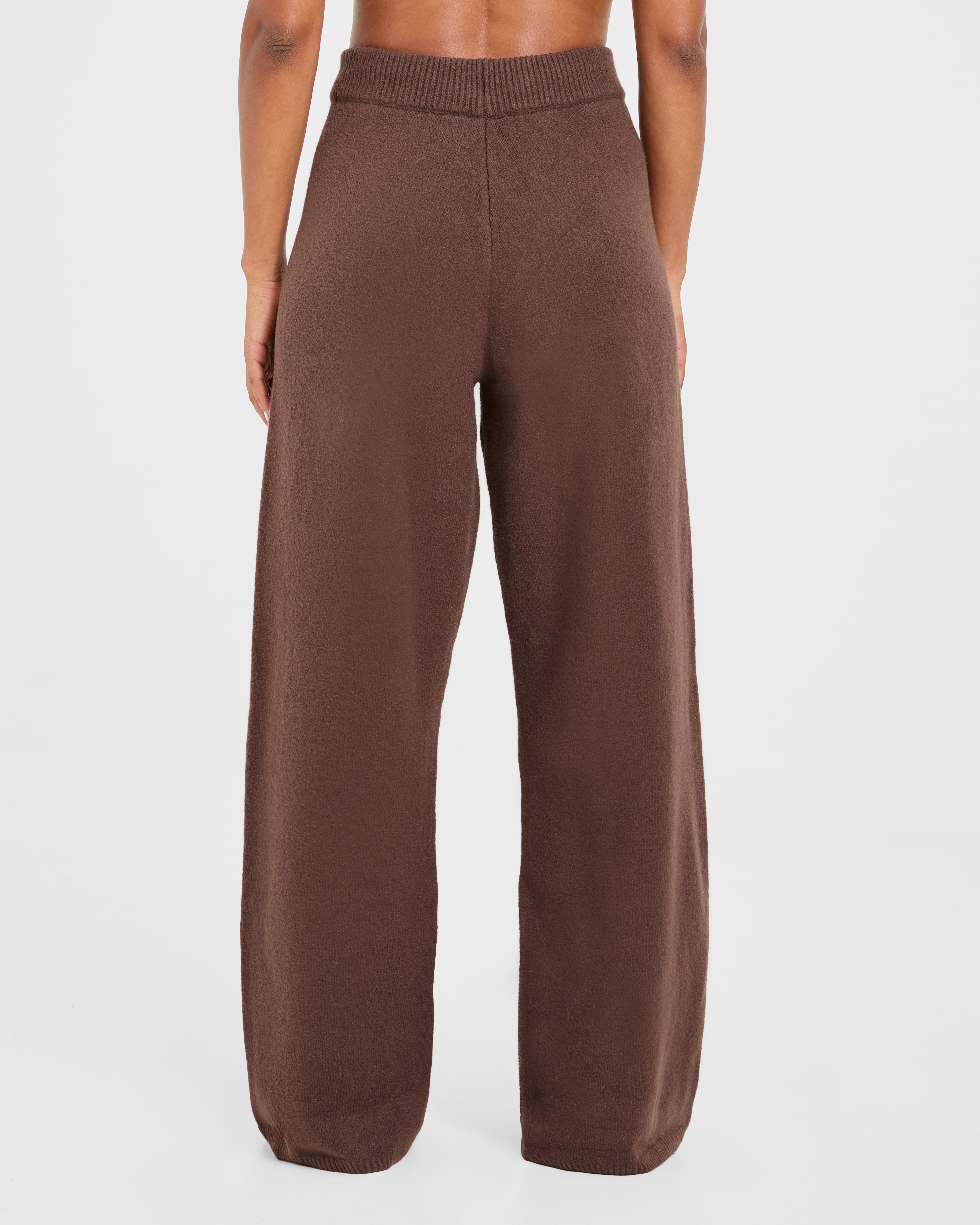 Pantaloni Jogger Oversized in Maglina Varsity - Marrone