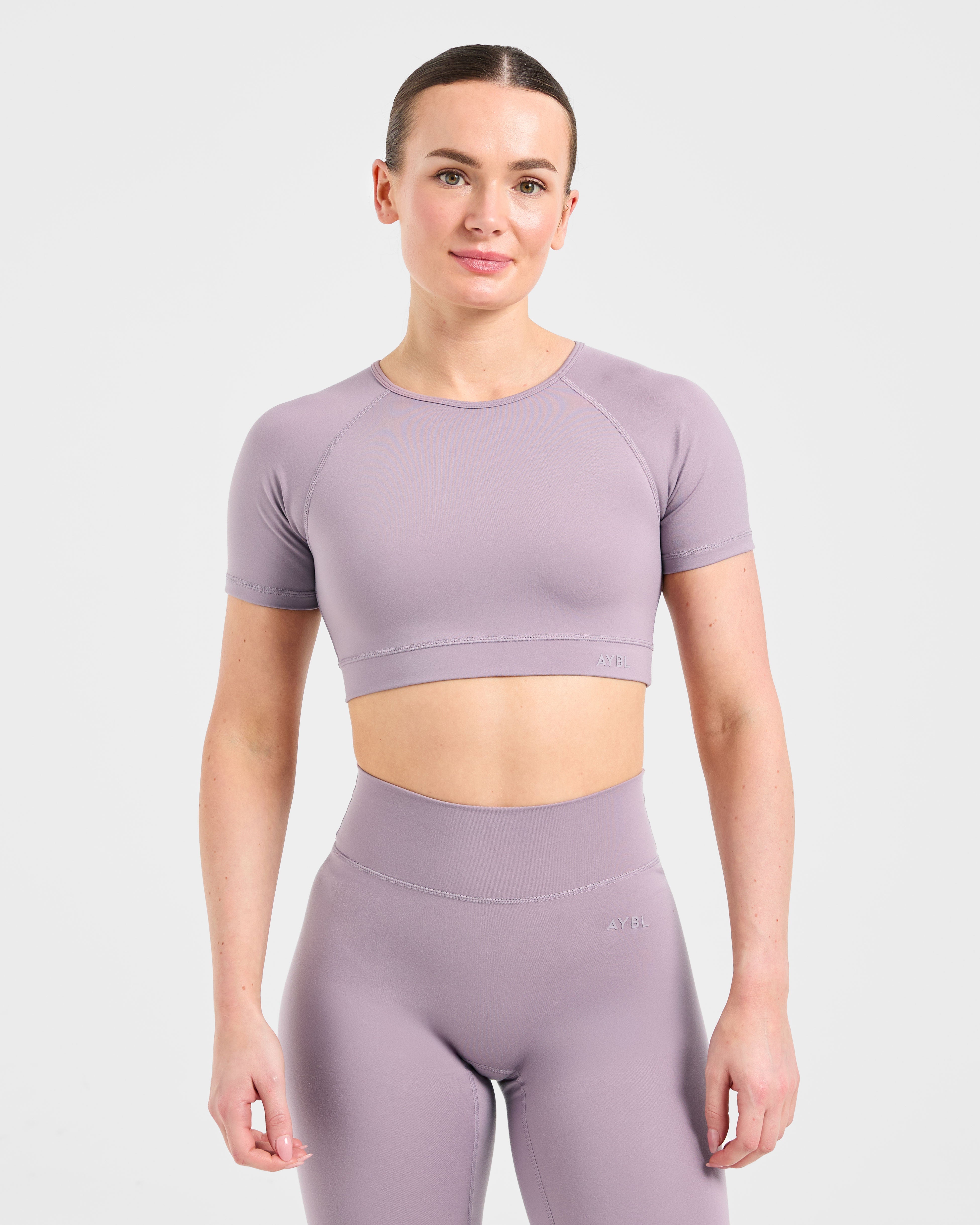 Crop Top Fondamentale - Mauve Porpora