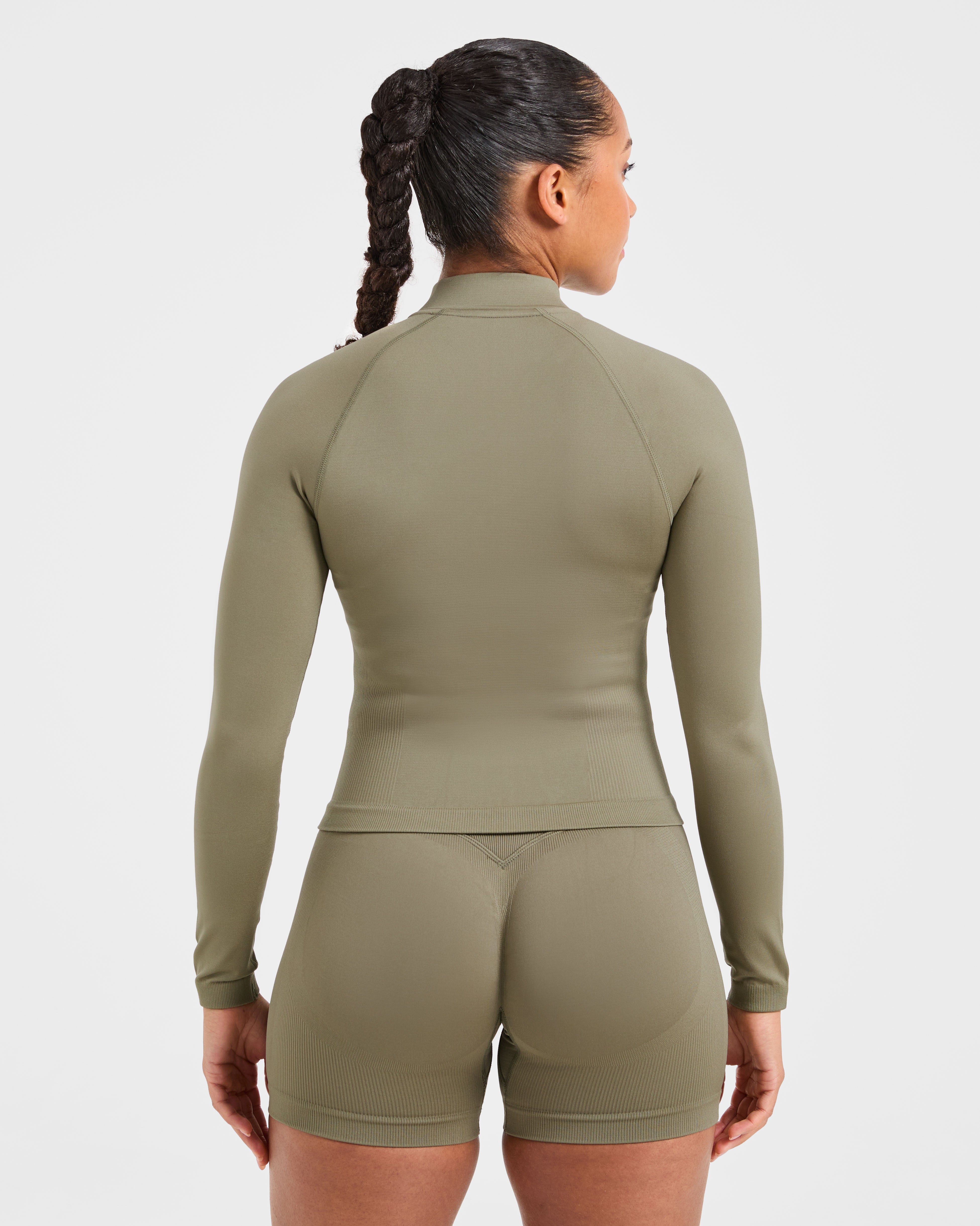 Adapt Seamless Jacket - Olive Mute