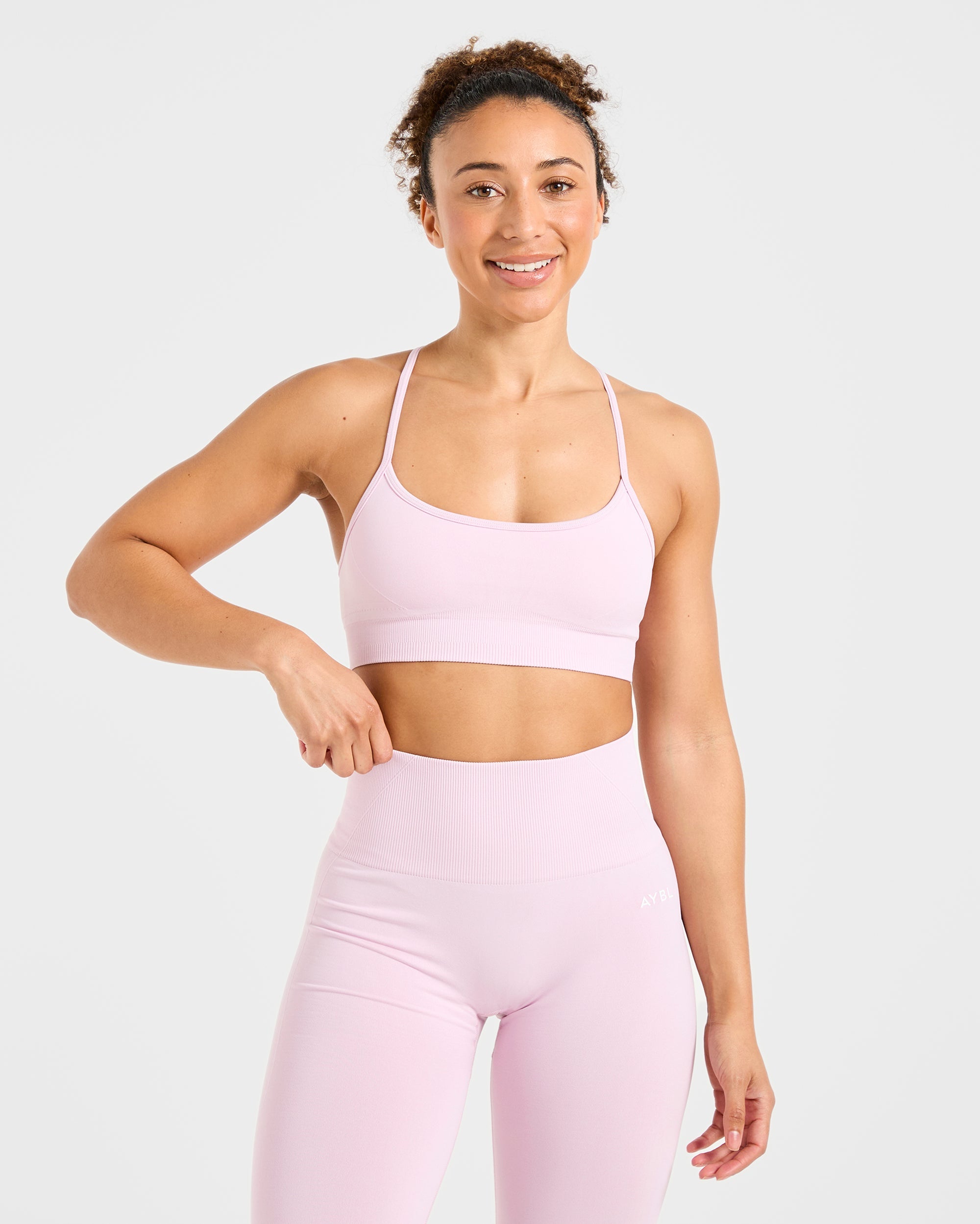 Empower Sports Bra Senza Sostegno - Rosa Ghiaccio