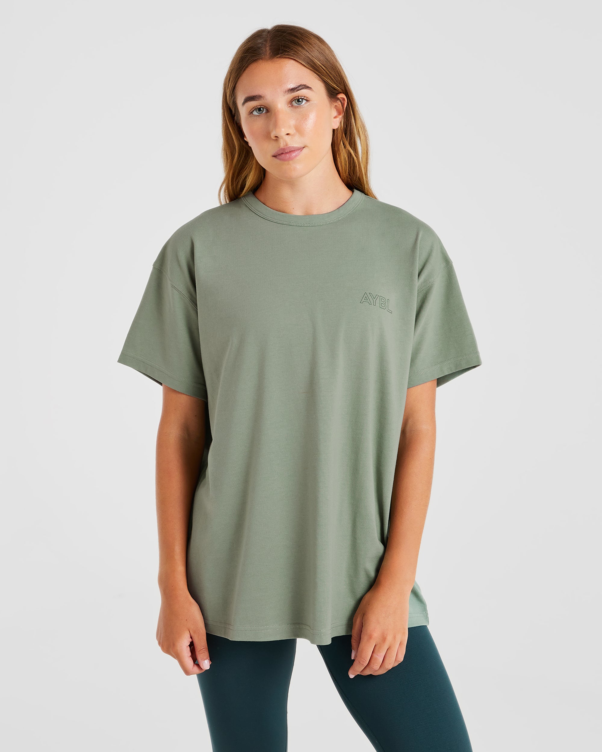 T-shirt Oversized AYBL Athletics - Verde
