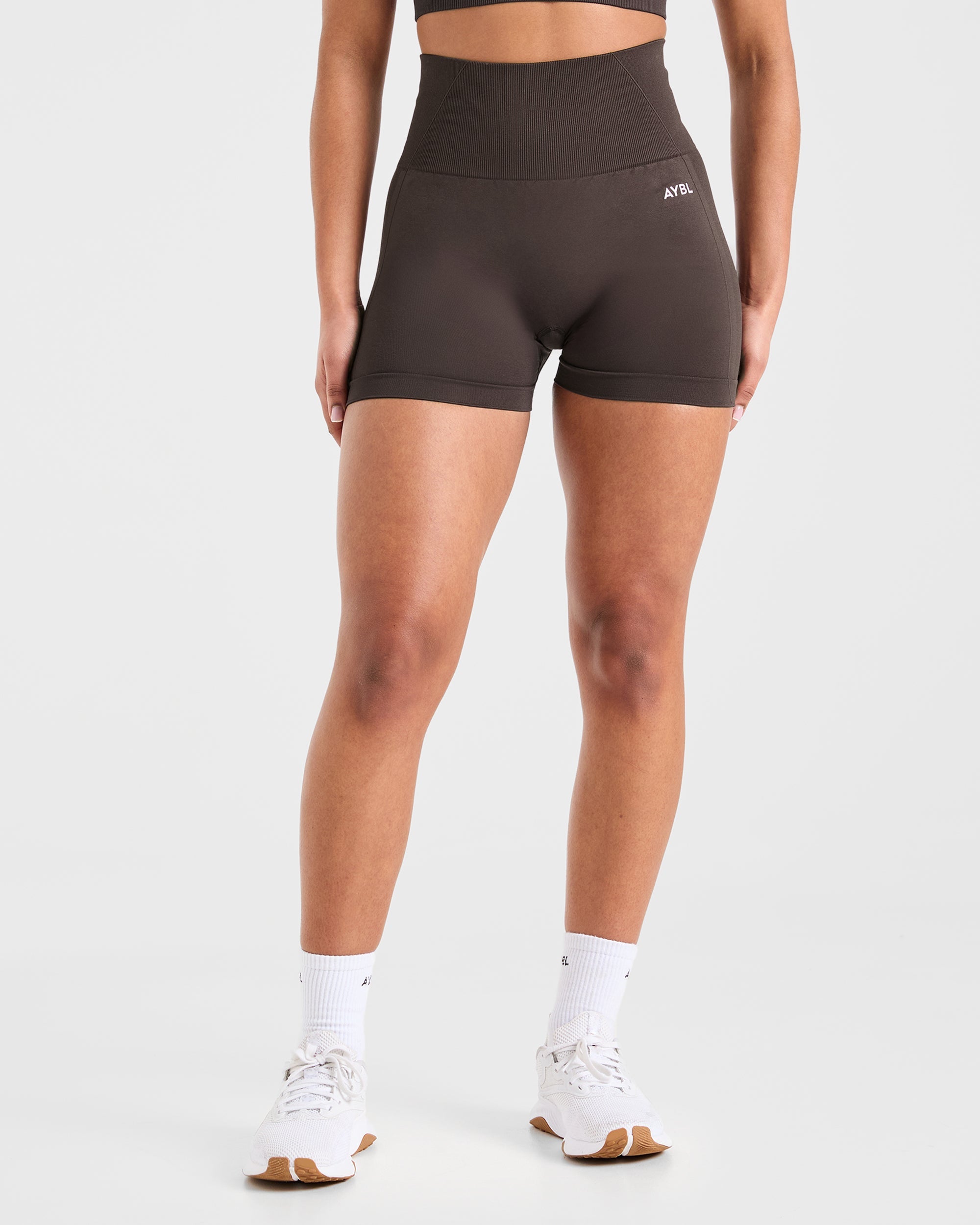 Empower Seamless Shorts - Cacao Marrone