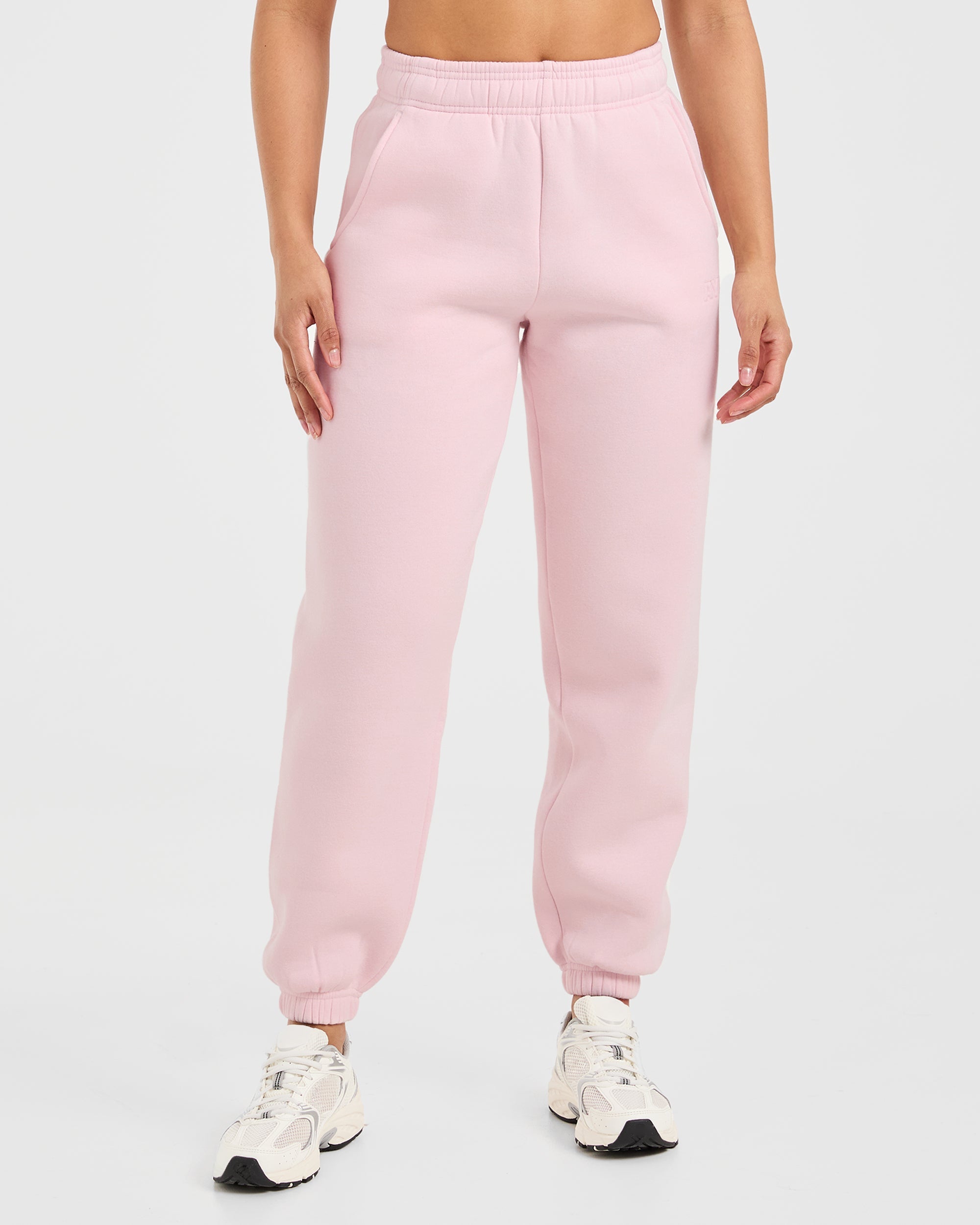 Pantaloncini Larghi Classici in Felpa - Rosa Pastello