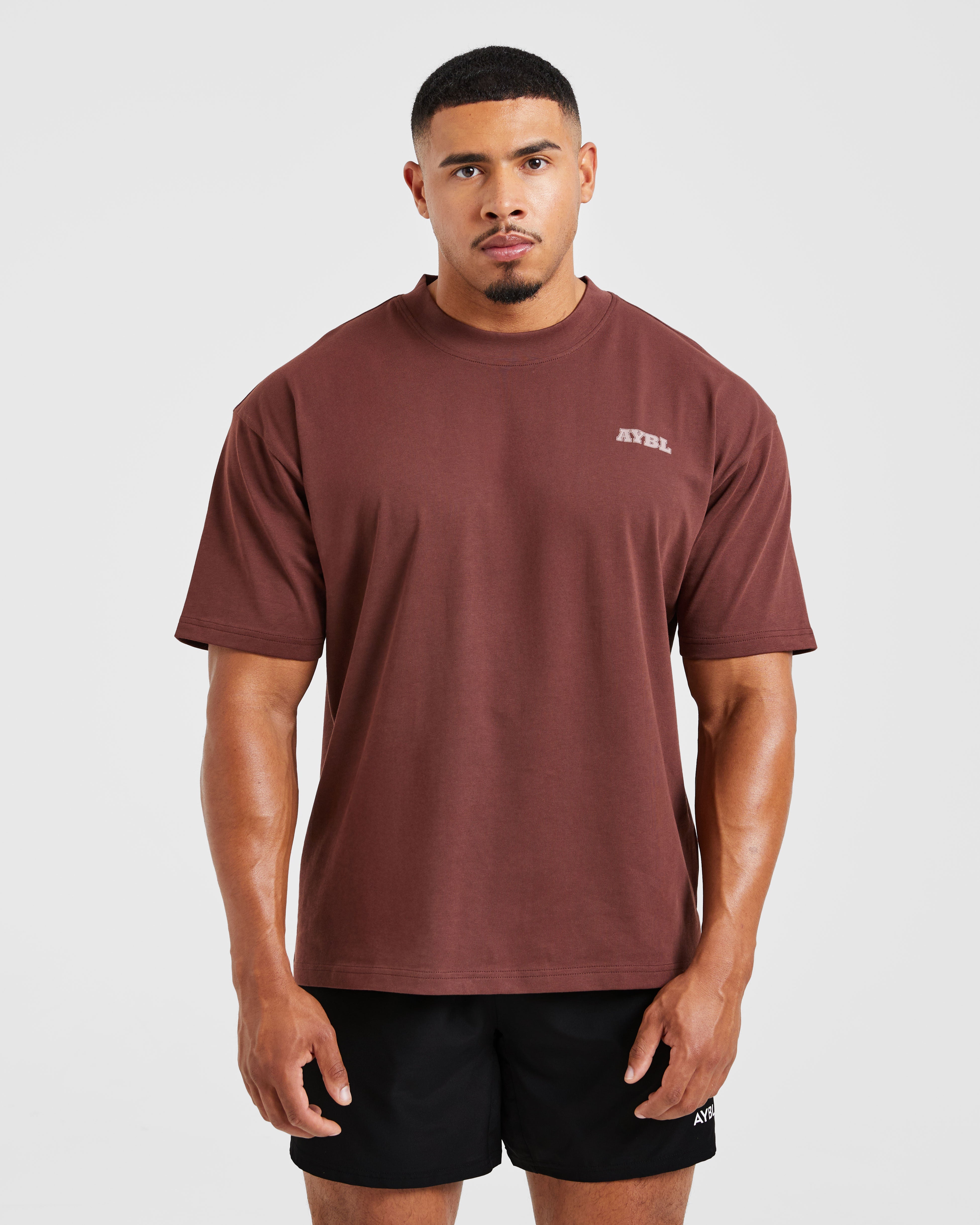 T-shirt Oversized Globale - Rosso Bruciato