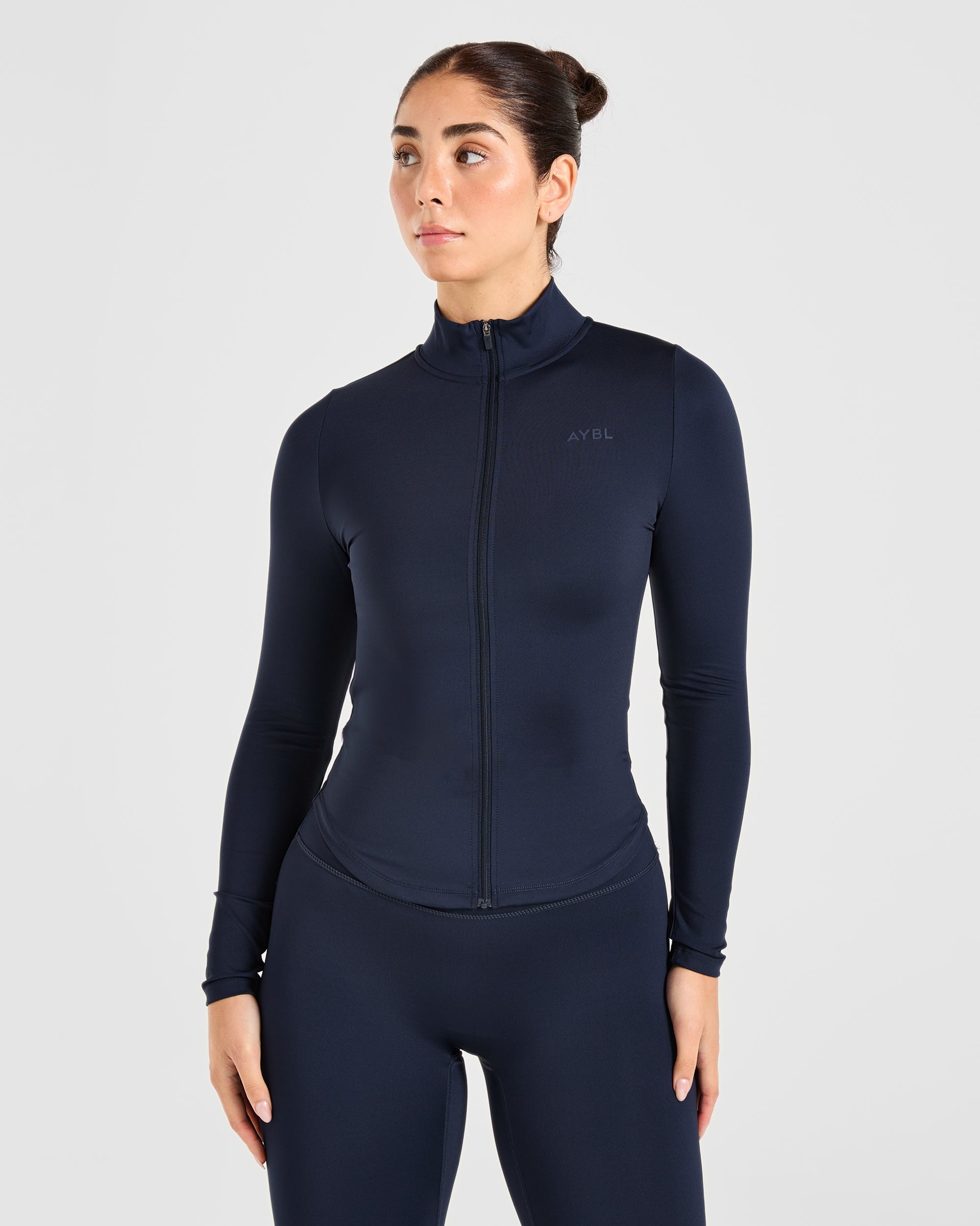 Sculpt Zip Jacket - Navy Scuro