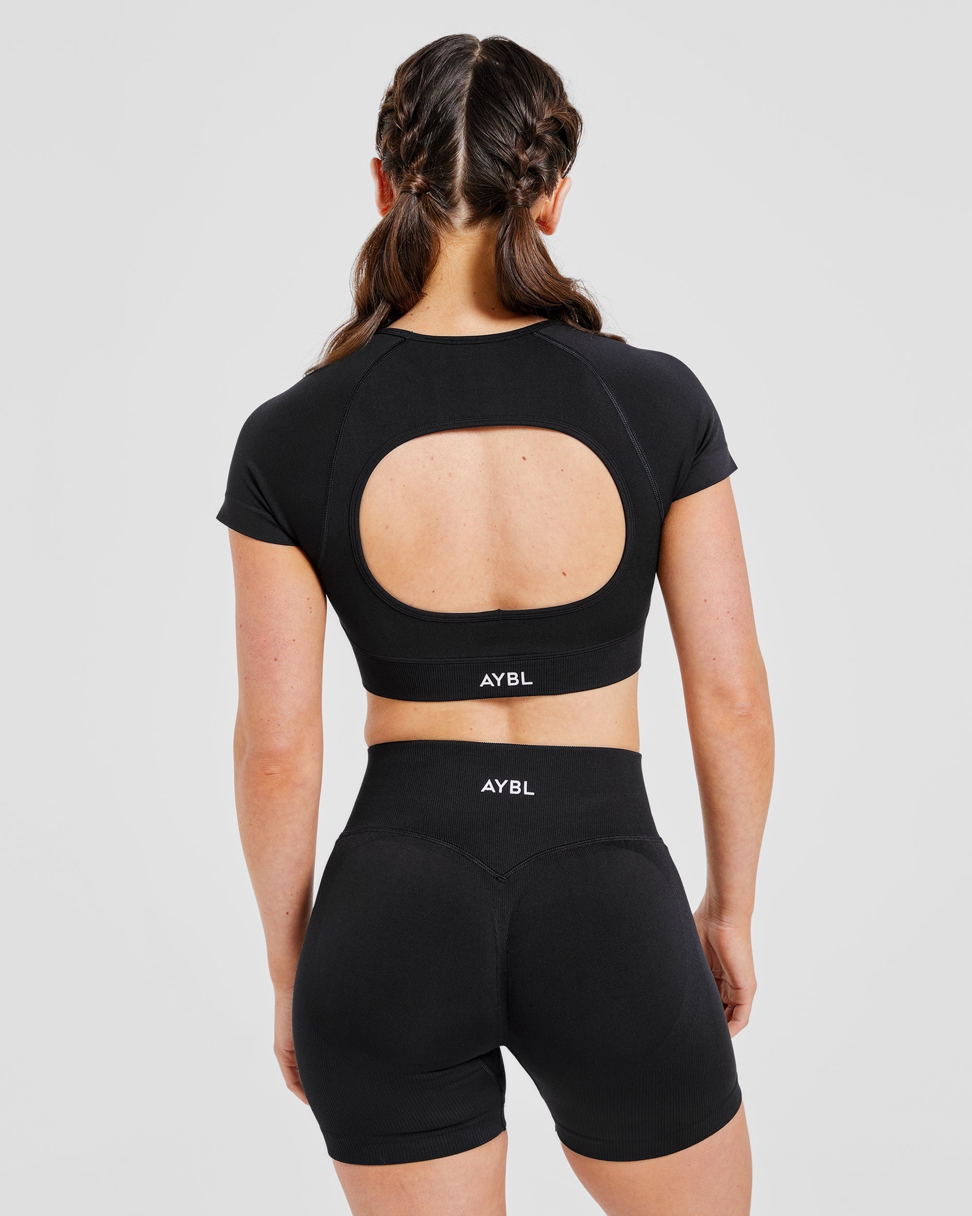 Adapt Crop Top Senza Cuciture - Nero