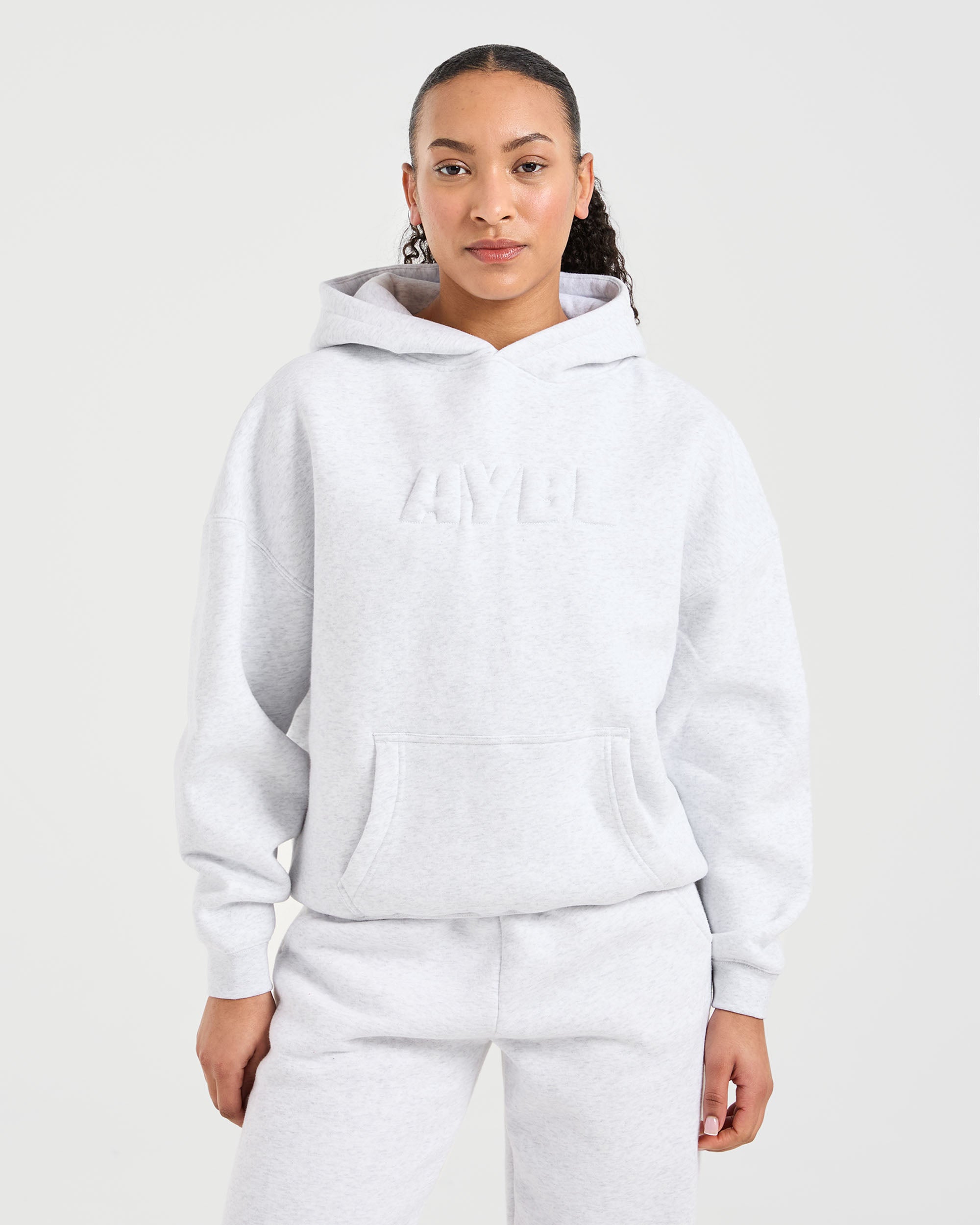 Felpe Oversized Classica in Felpa - Grigio Heather