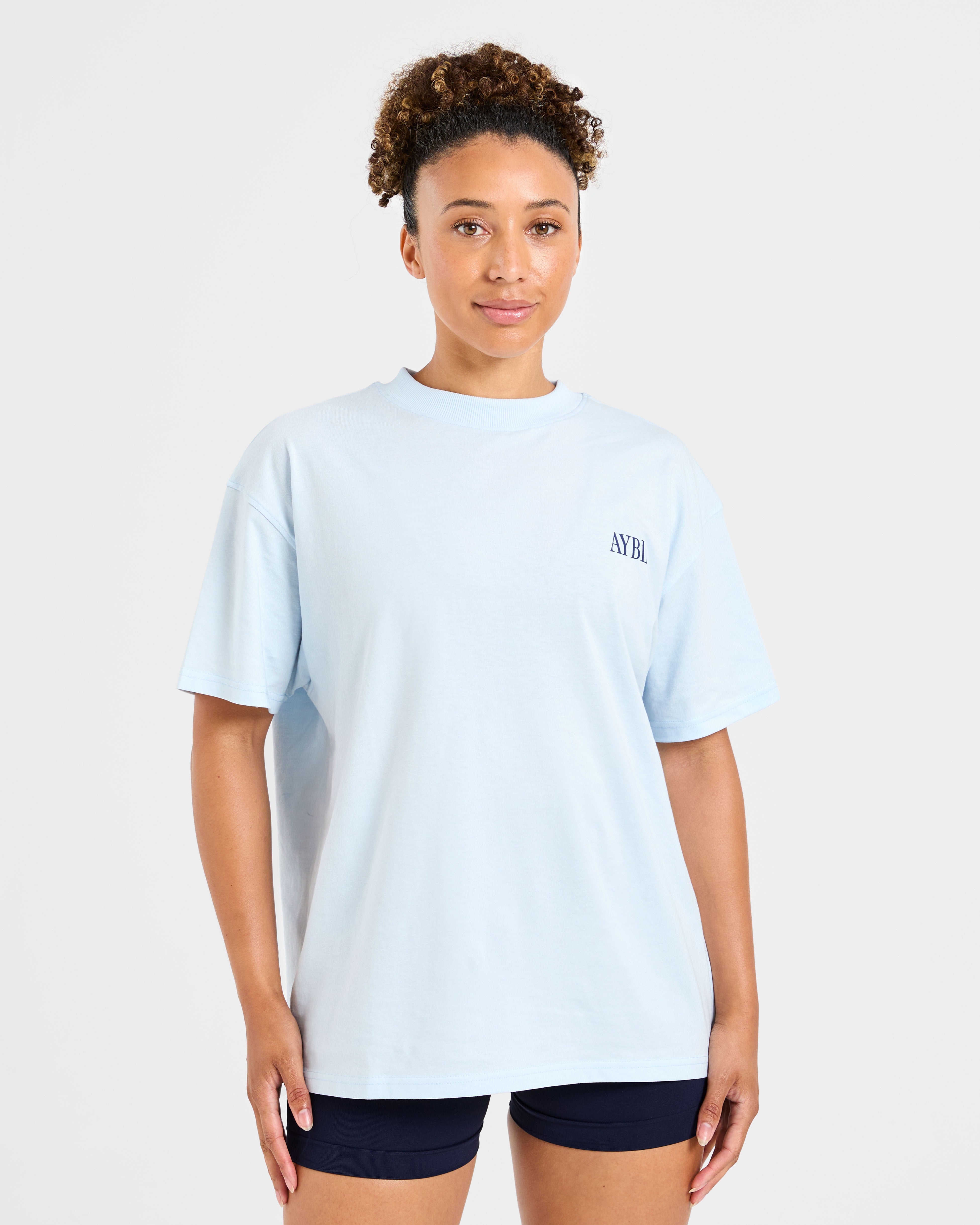 T-shirt Oversized Strength Studio AYBL - Blu