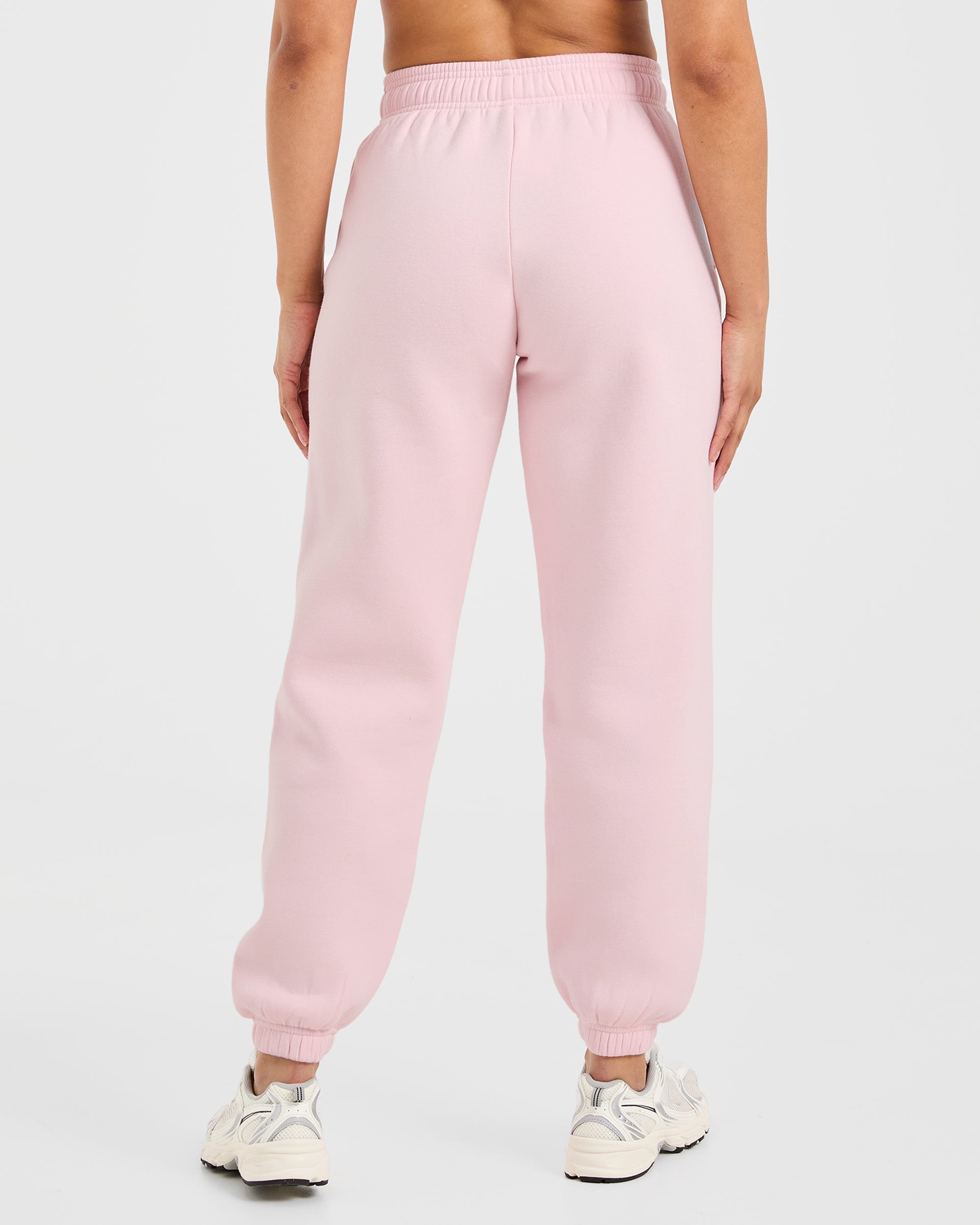 Pantaloncini Larghi Classici in Felpa - Rosa Pastello
