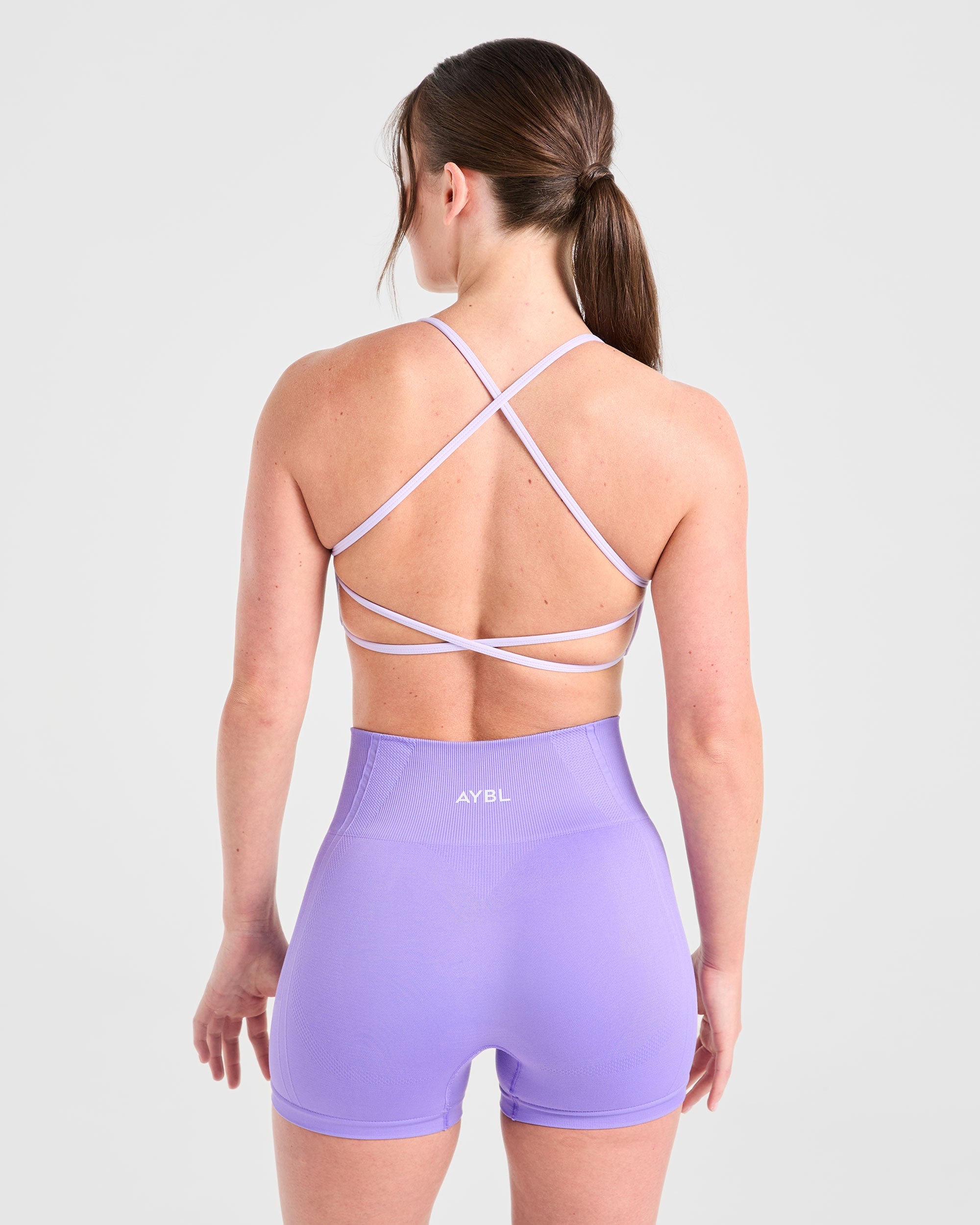 Sports Bra Crossback Essenziale - Viola Pastello
