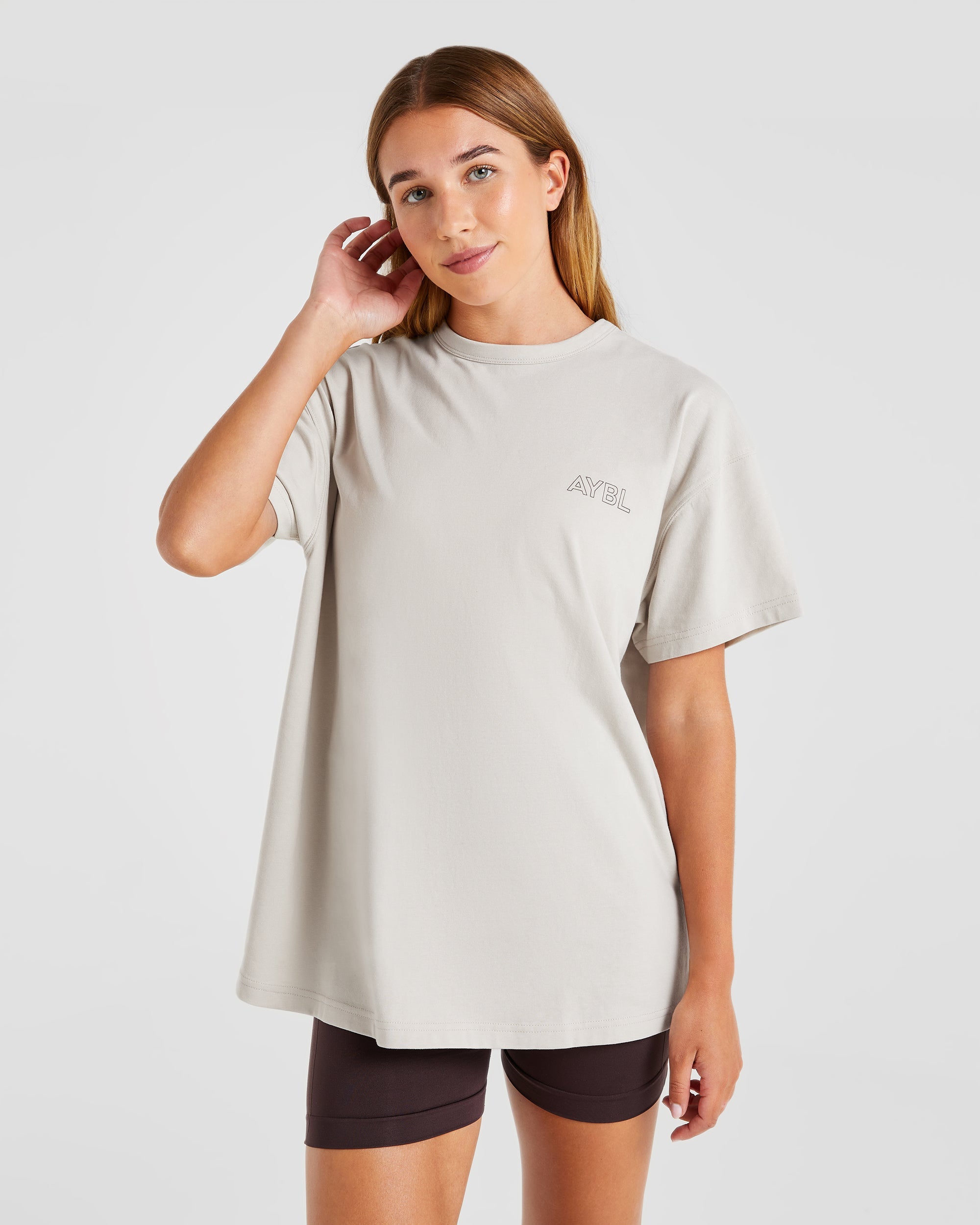 T-shirt oversize AYBL Athletics - Beige