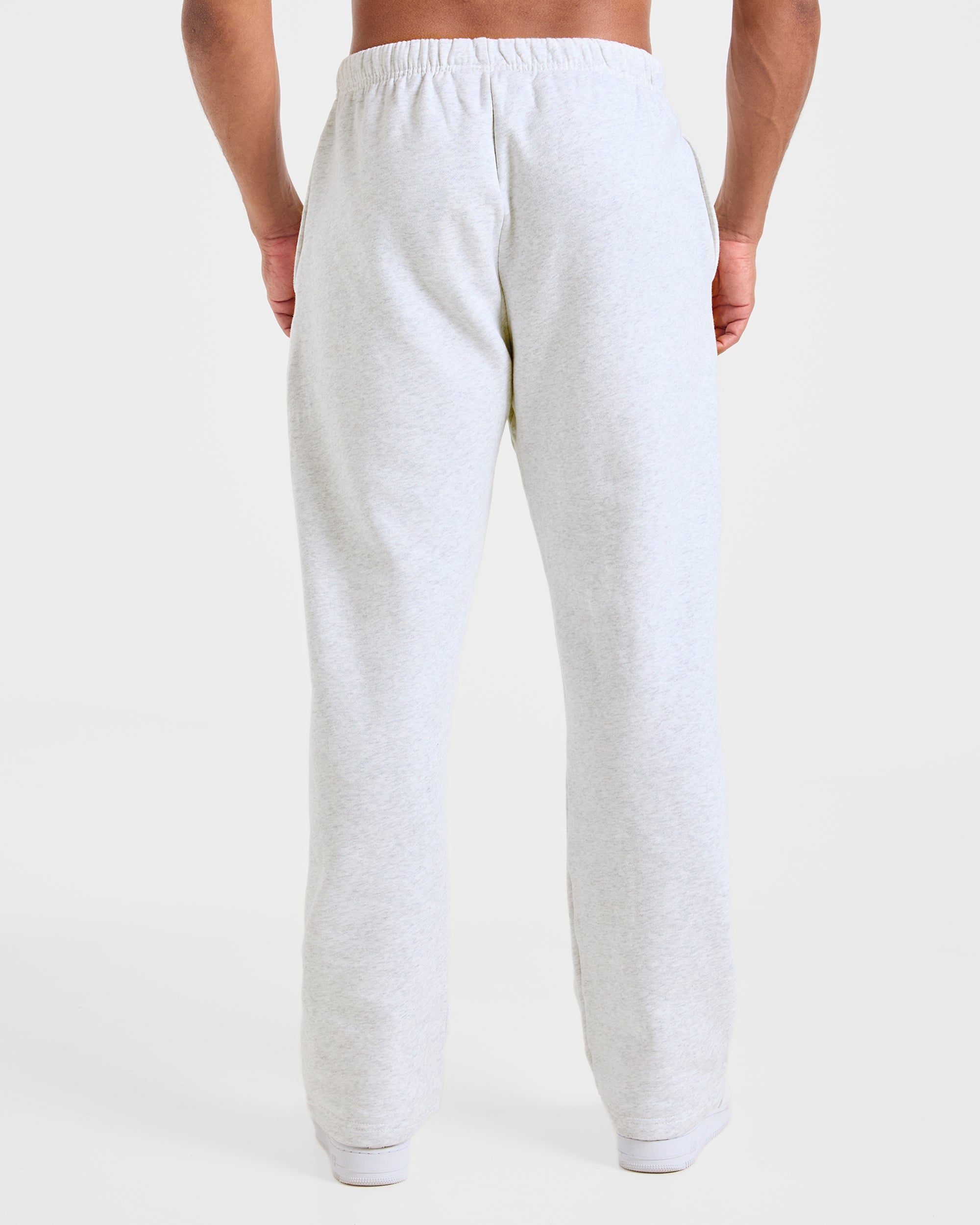 Pantaloncini Larghi in Stile Dritto Essenziali - Grigio Misto