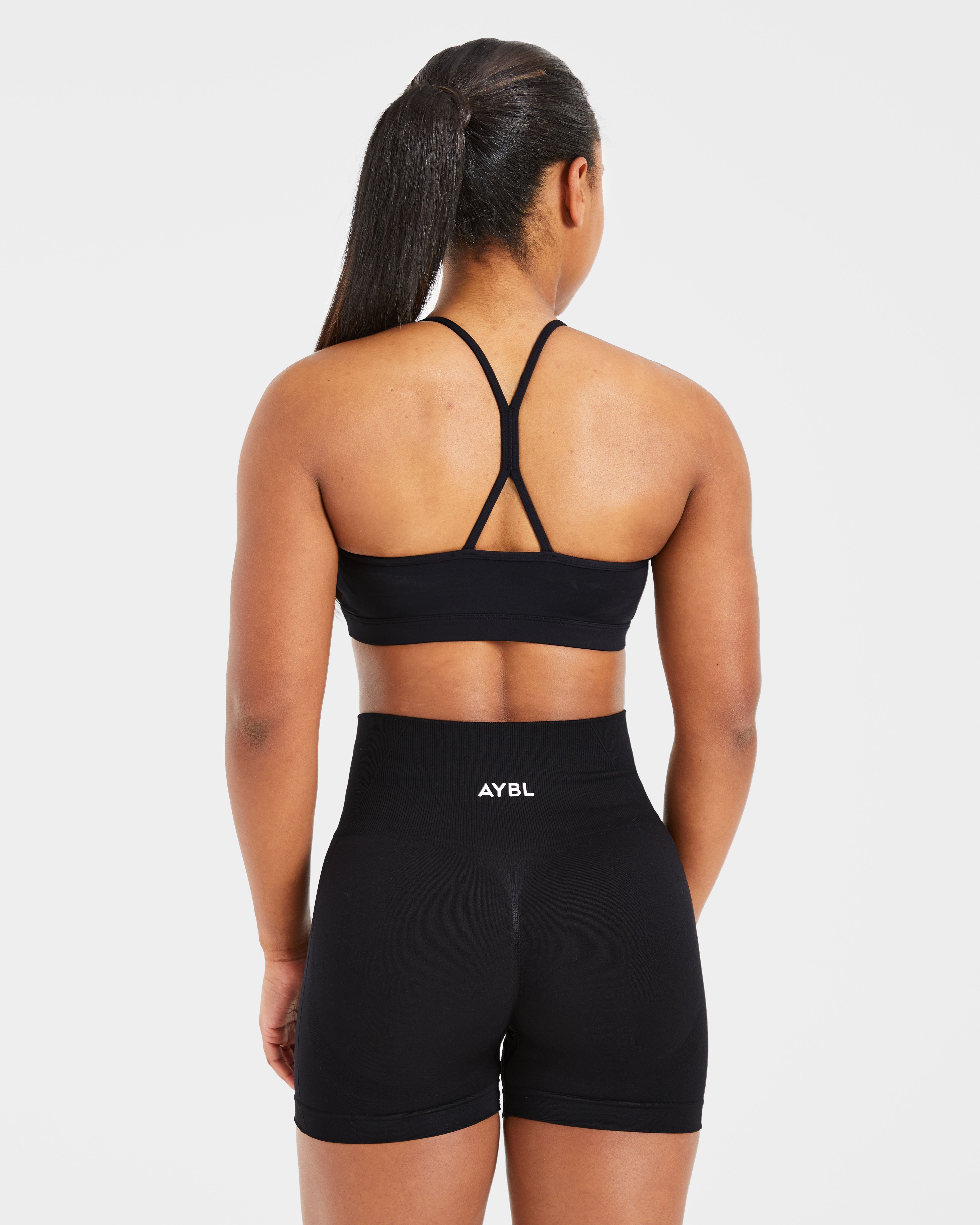 Sports Bra Ruched Essenziale - Nero