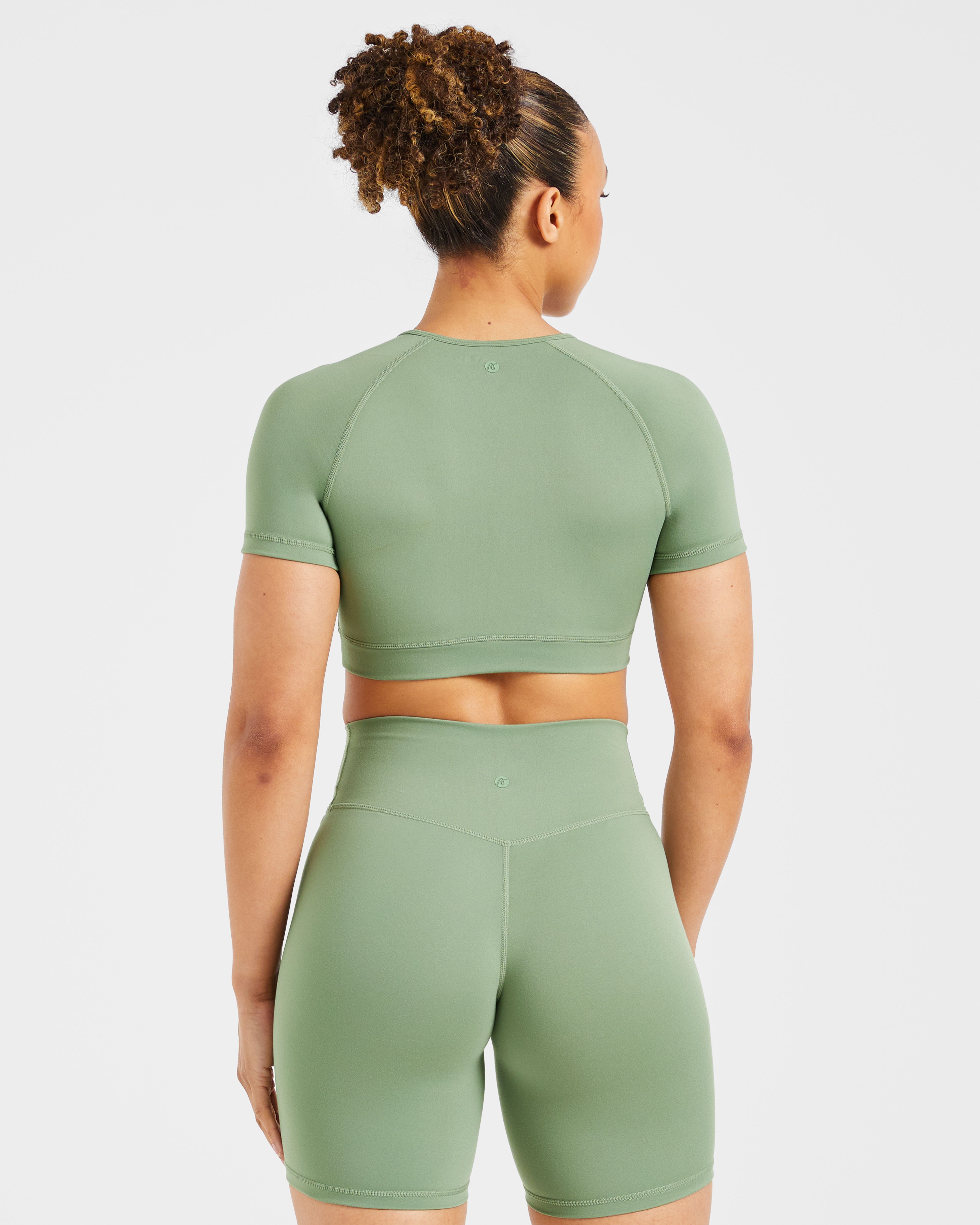Crop Top Fondamentale - Verde Oliva